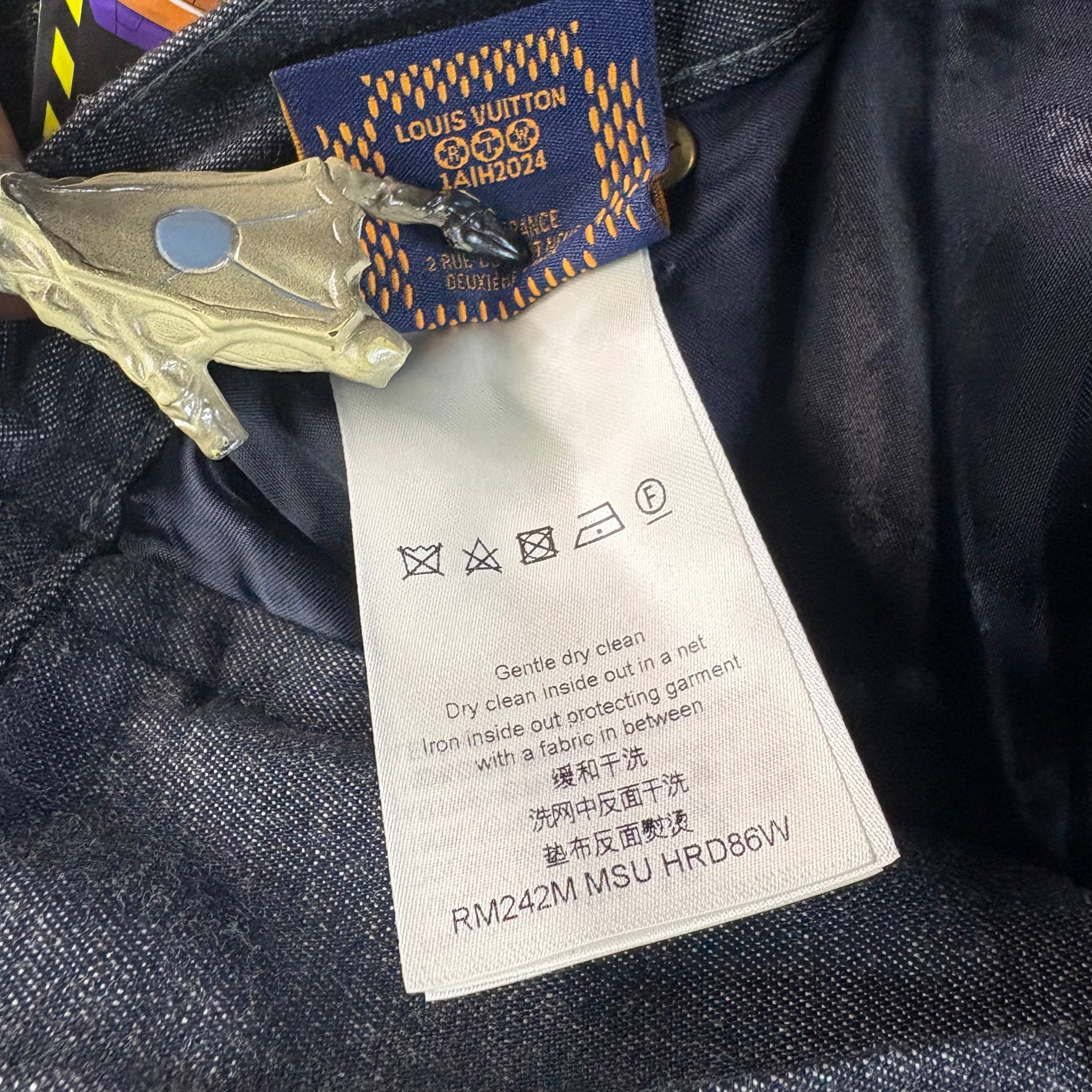 Louis Vuitton Louis Vuitton FW24 Arabesque Embroidered Denim Pants Size 34 Size US 34 / EU 50 - 7 Thumbnail