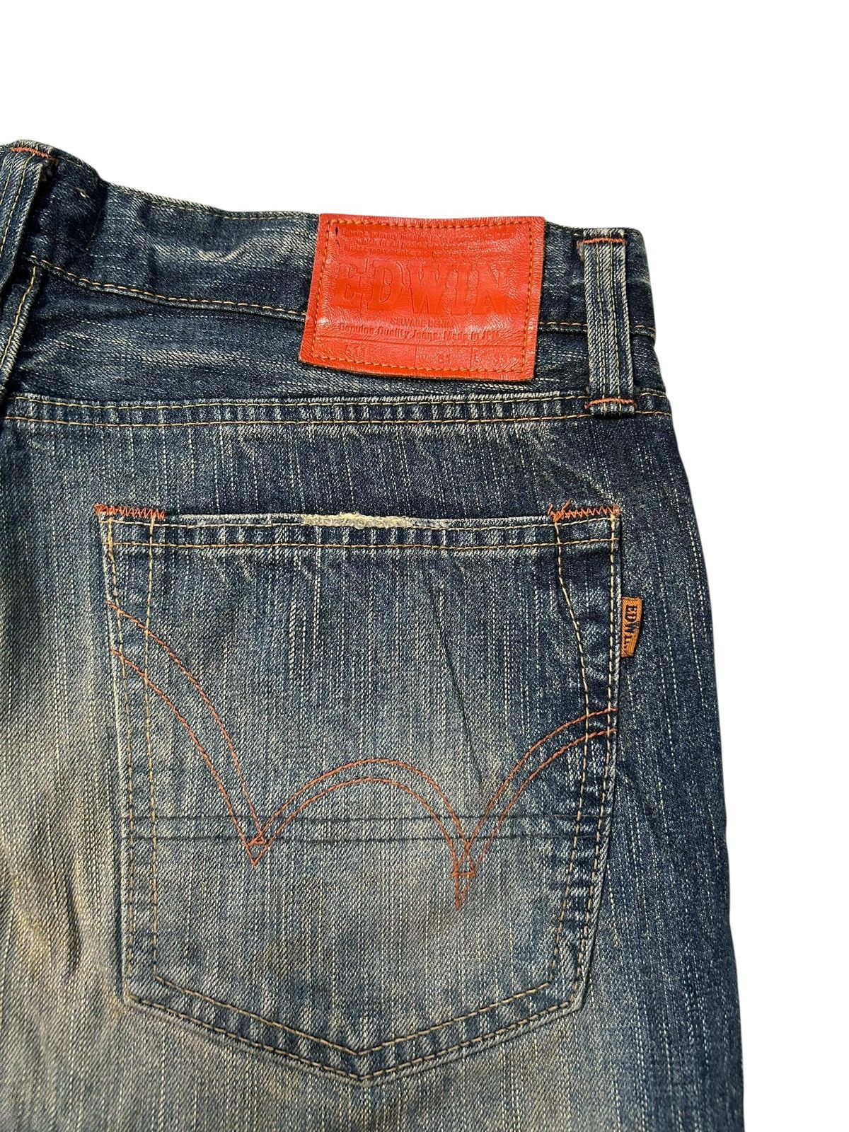Edwin × Kapital × Vintage Vintage Edwin Flare Japanese Punk Style Denim Jeans Size US 33 - 10 Thumbnail