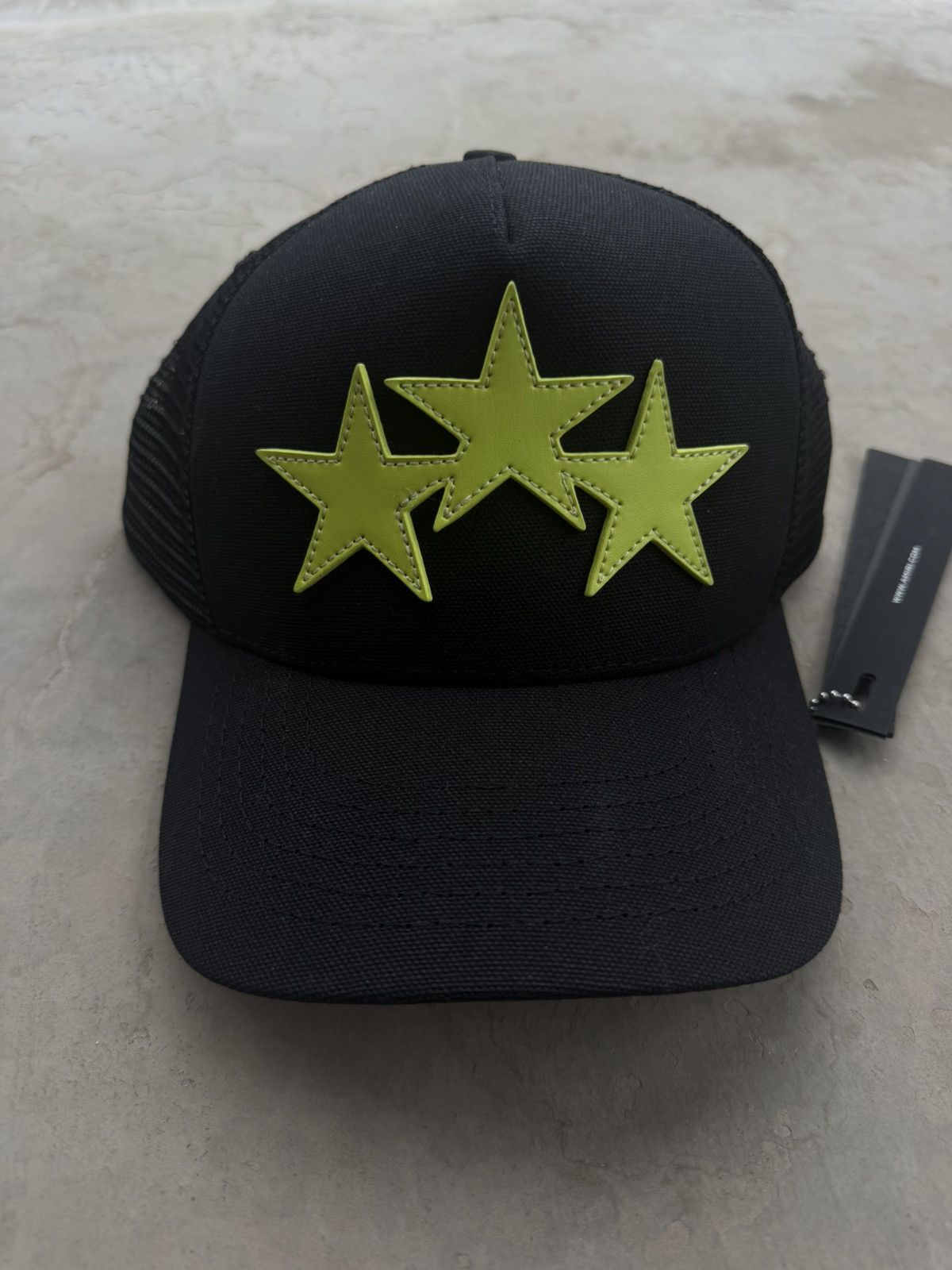 Amiri AMIRI Triple Star Trucker Hat Black / Green Brand New Size ONE SIZE - 2 Thumbnail