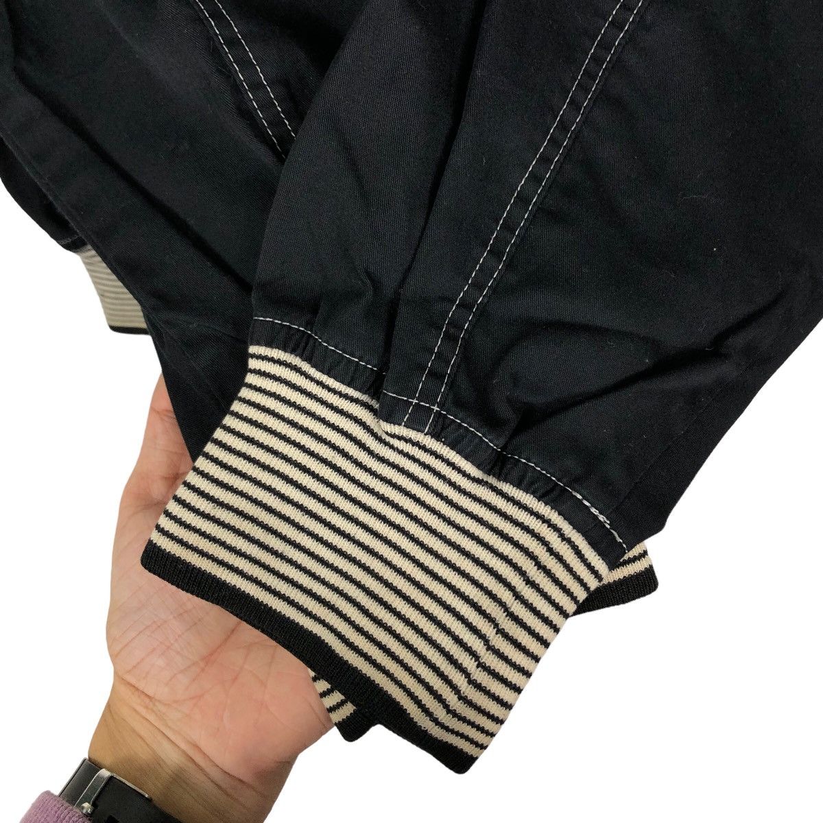 Japanese Brand 🔥Vintage Bomber Jacket Hardy Amies Big Logo Issey Miyake Size US L / EU 52-54 / 3 - 12 Thumbnail