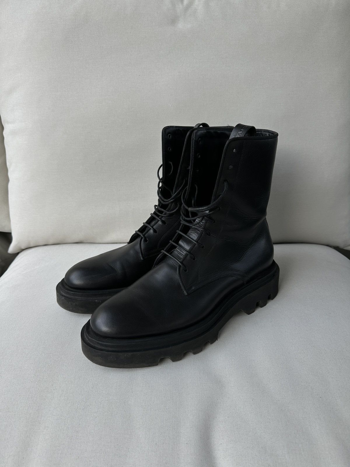 Givenchy Givenchy Lace-Up Army Combat Leather Boots 11/44 Size US 11 / EU 44 - 3 Thumbnail