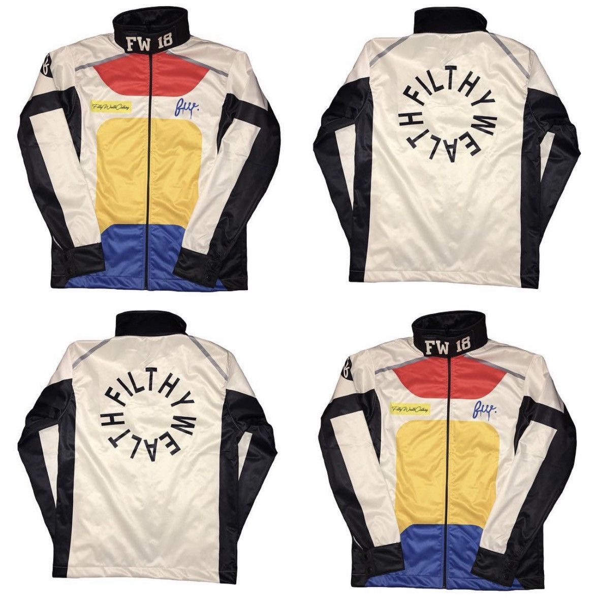 Other Filthy Wealth Brand Motor Sport Jacket White Size US L / EU 52-54 / 3 - 3 Thumbnail