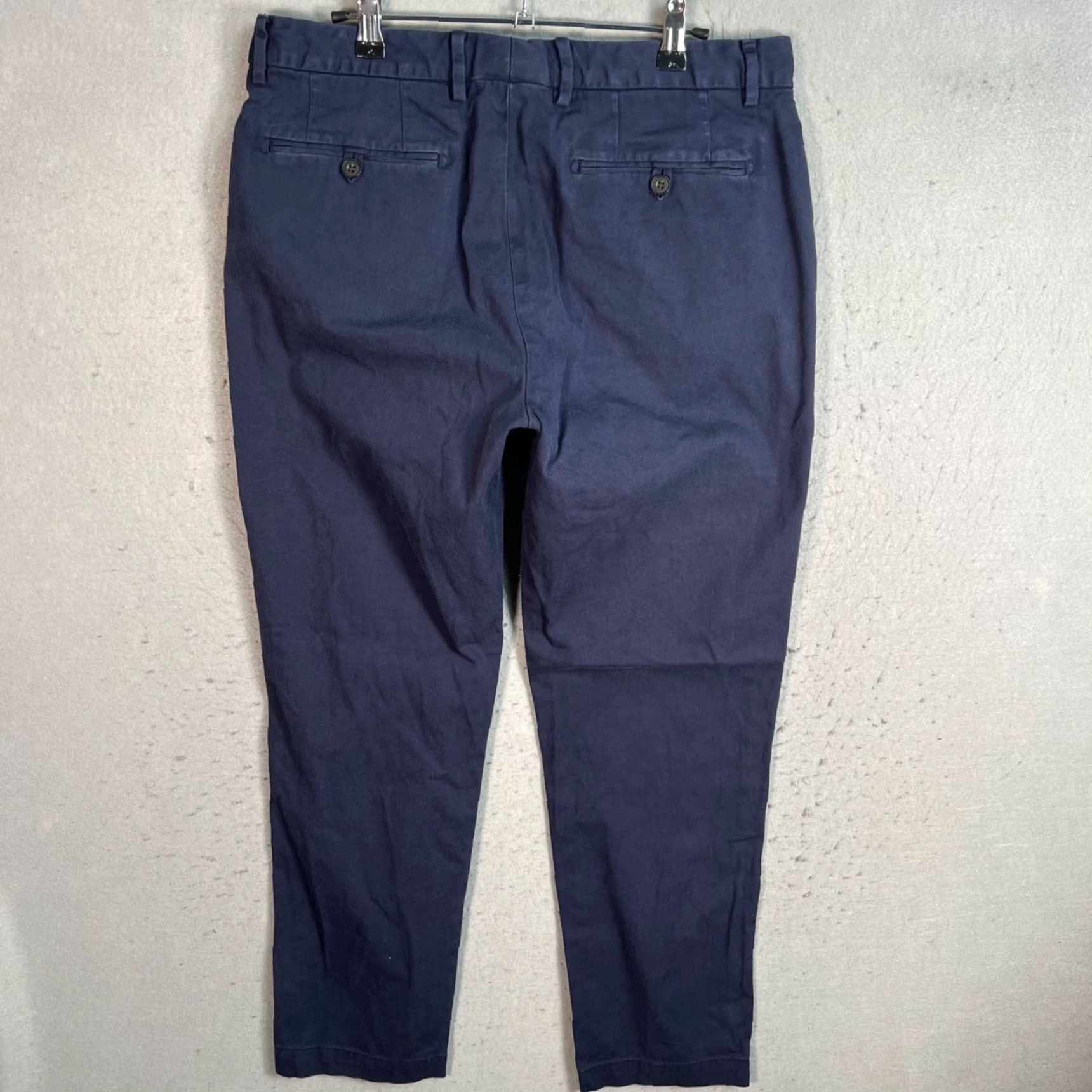 Bonobos Bonobos Slim Fit Chino Pants - Navy - Men's 32 - Cotton Blend - 29" Inseam - Flat Front - Lightweight Pockets - Weekday Warrior Size US 32 / EU 48 - 2 Thumbnail
