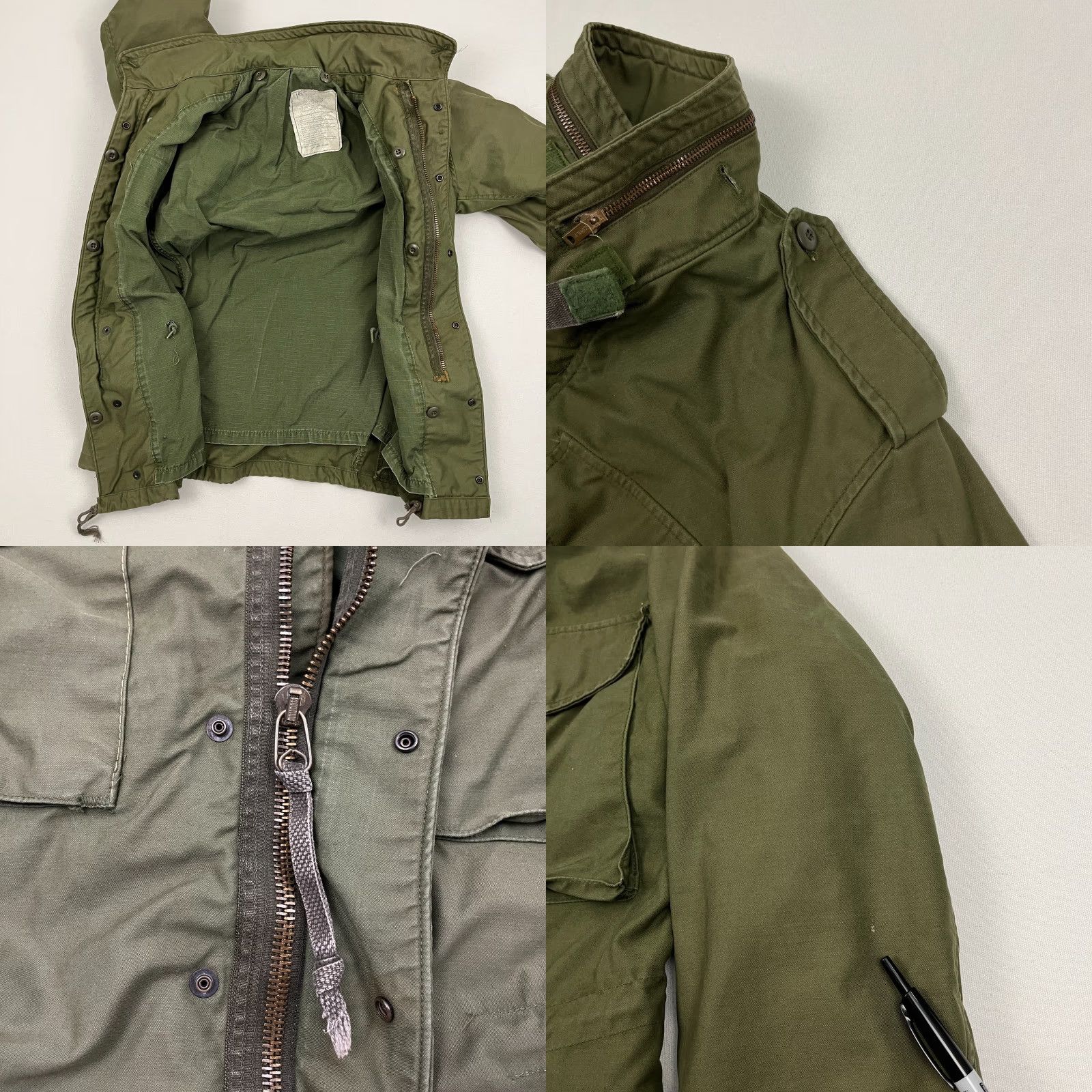 Alpha Industries VTG Alpha Industries OG-107 Cold Weather Jacket Mens M Olive Green Military Coat Jacket Size US M / EU 48-50 / 2 - 8 Thumbnail