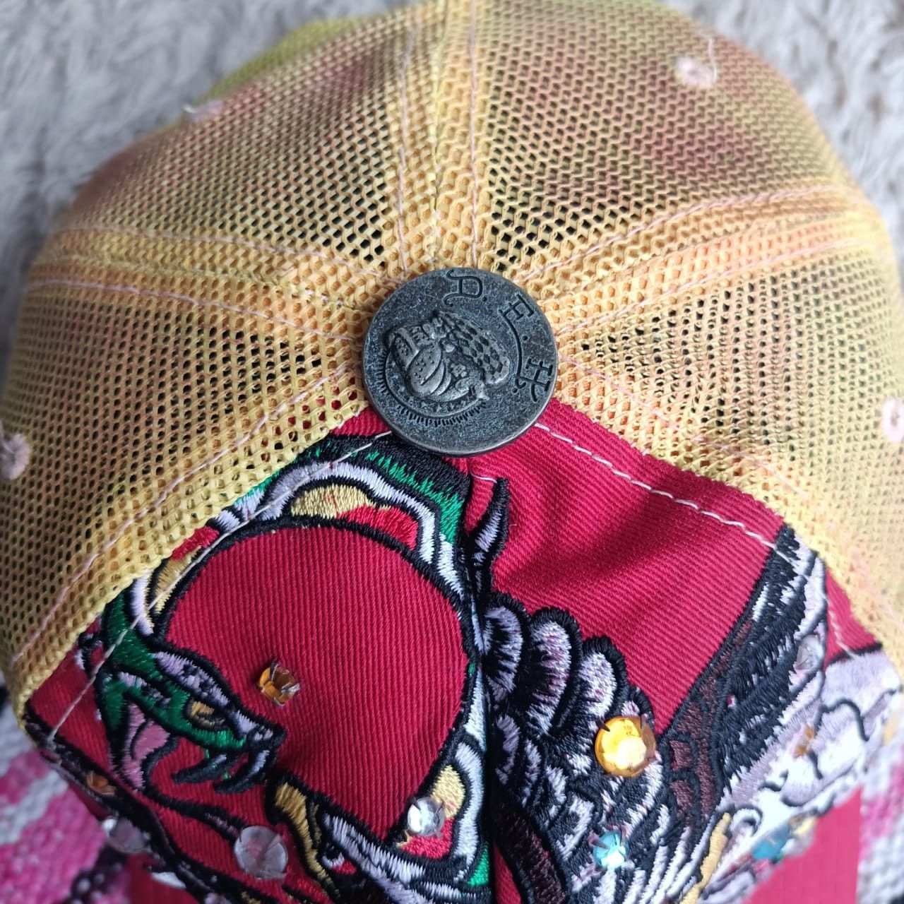 Ed Hardy Ed hardy skull eagle snake embroidery rhinestone hats Size ONE SIZE - 4 Thumbnail