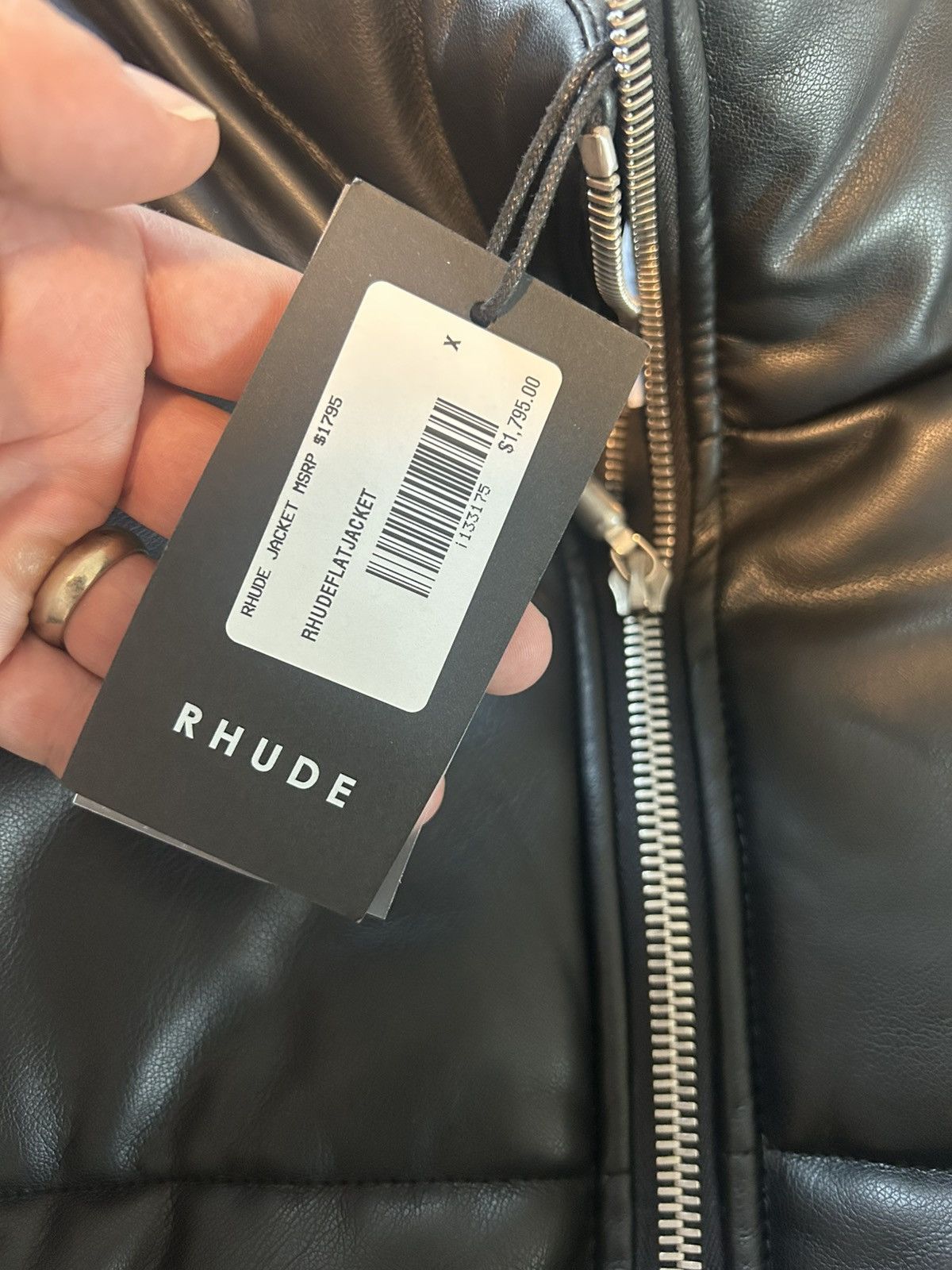 Rhude Rhude faux leather down jacket Size US M / EU 48-50 / 2 - 6 Thumbnail