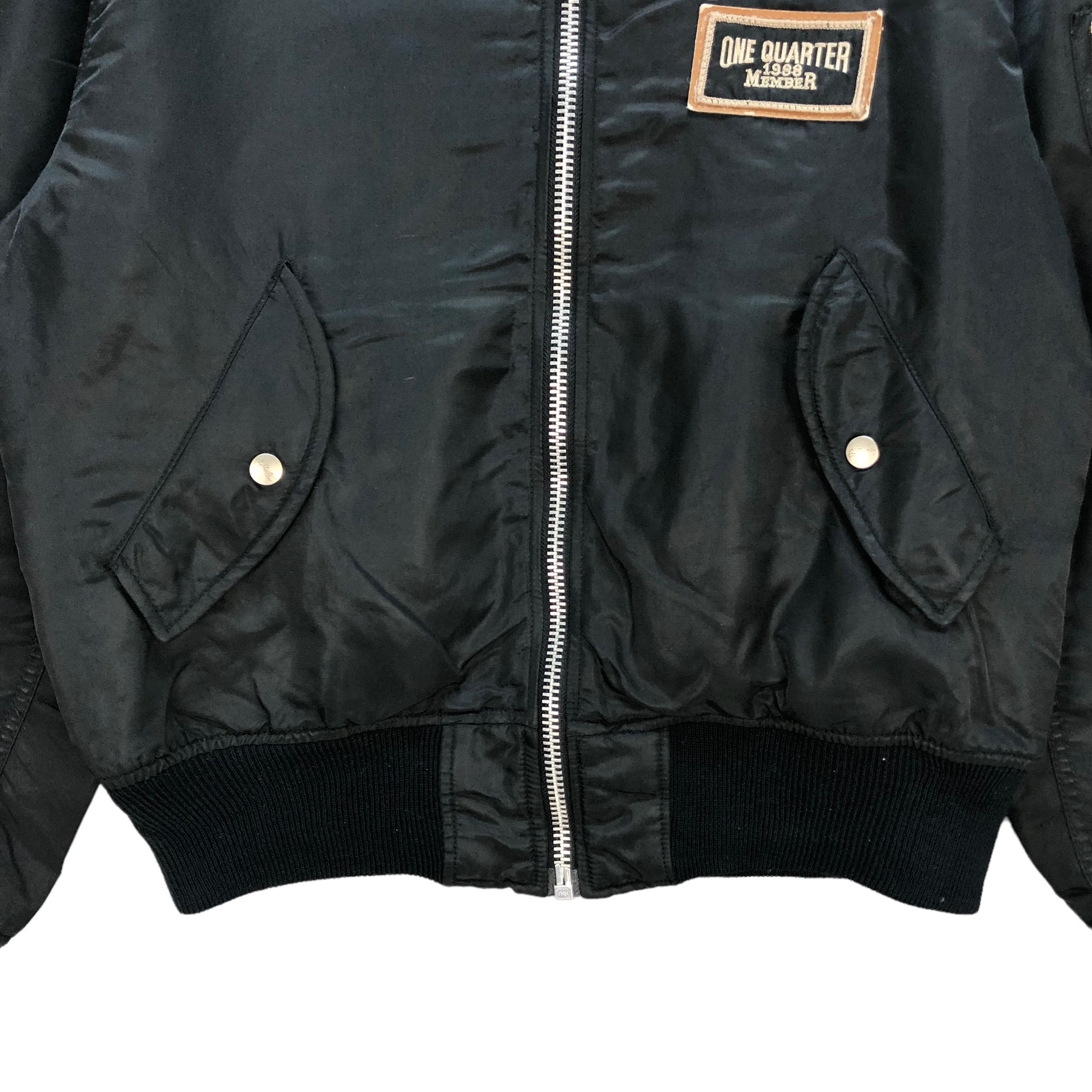 Japanese Brand ONE QUARTER FOR MEN BOMBER JACKET #7334-130 Size US M / EU 48-50 / 2 - 5 Thumbnail