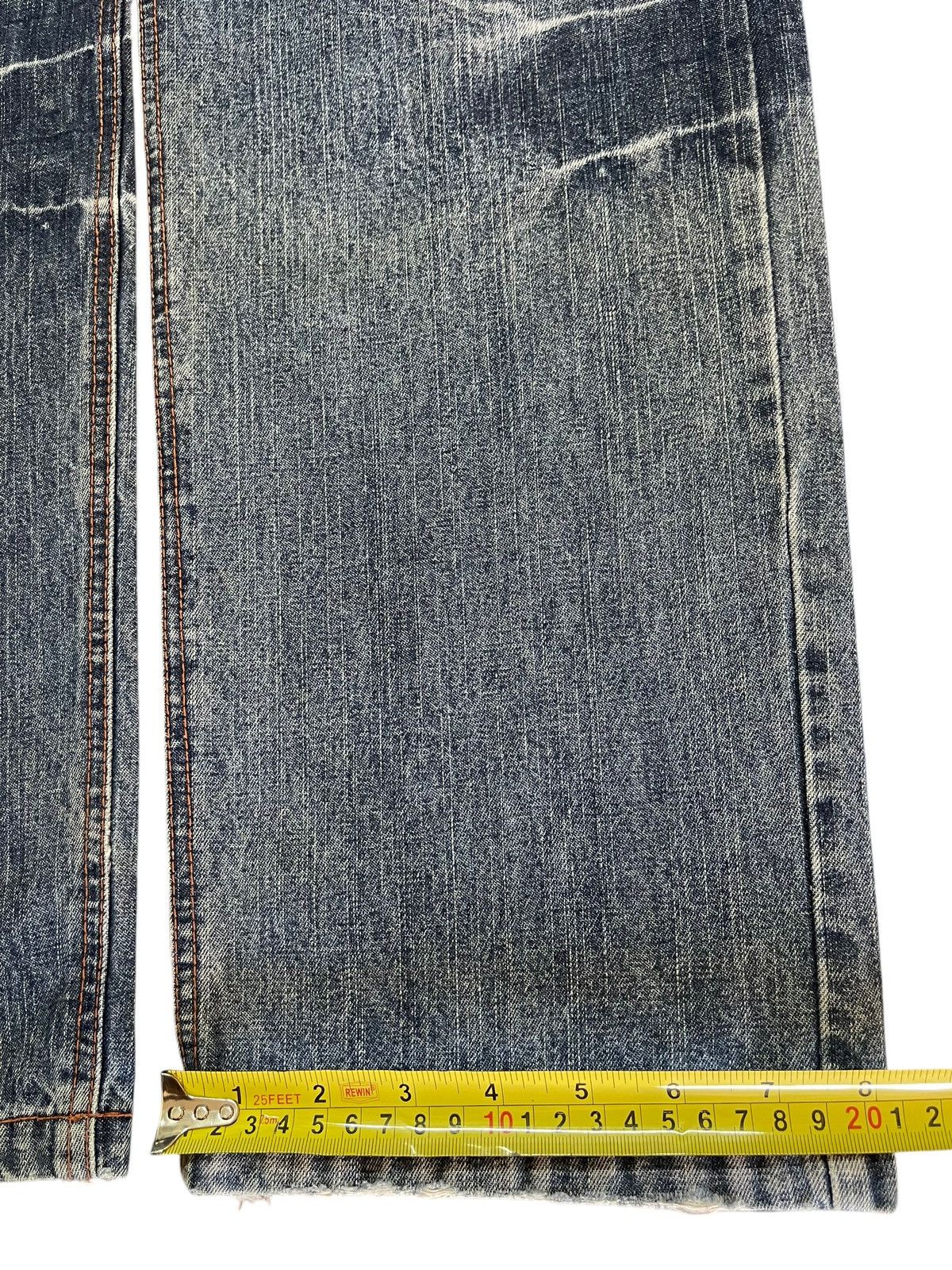 LOWBOX Vintage Lowbox Blue Faded Wash Style Loose Jeans Size US 31 - 18 Thumbnail