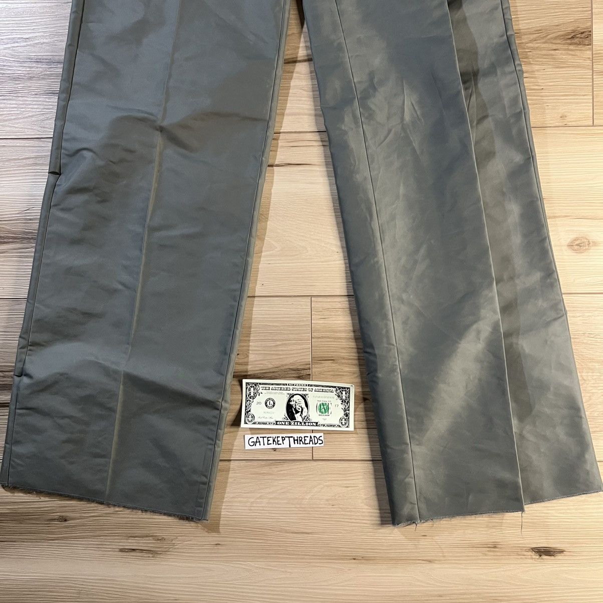 Rick Owens Rick Owens SS18 “Dirt” Sage Soul Train Nylon Trousers Size US 31 - 2 Thumbnail