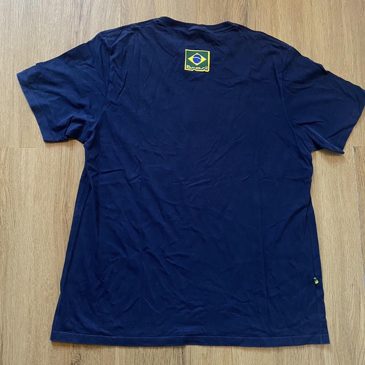 Other Navy and green Brazil t-shirt Big Print Vintage y2k Size US L / EU 52-54 / 3 - 2 Thumbnail