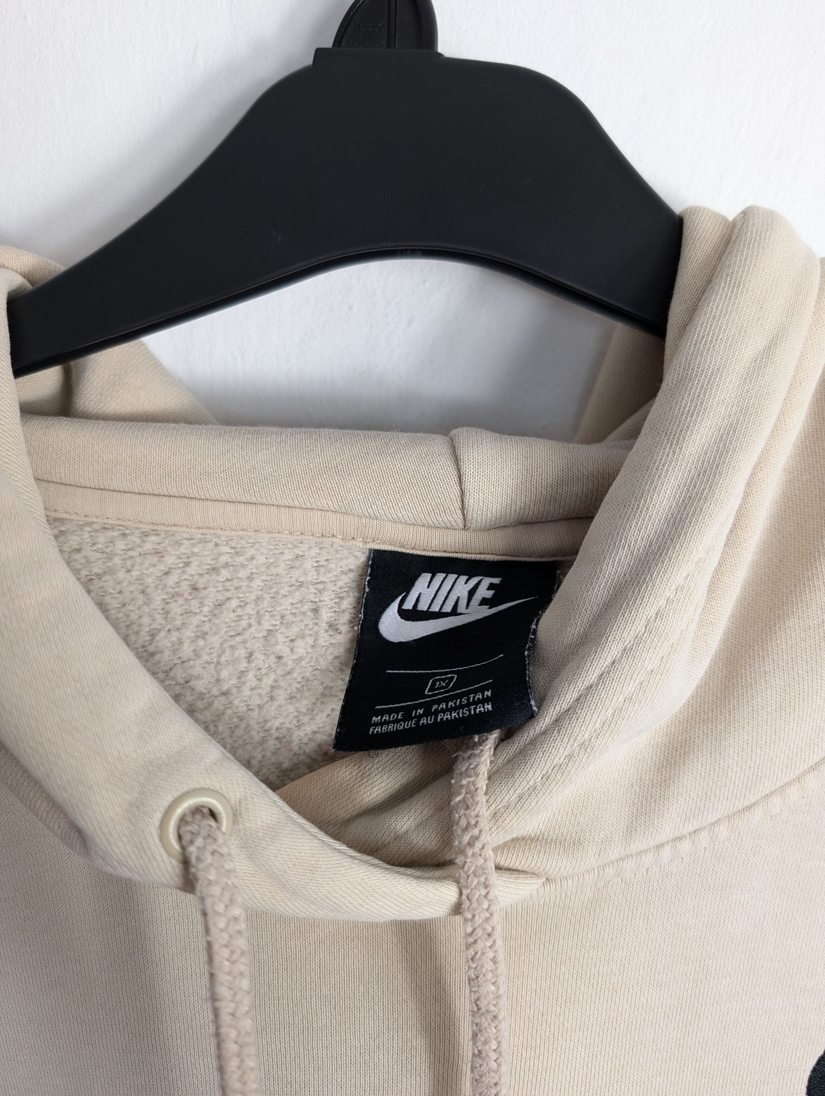 Nike Nike Women's Beige Hoodie Sweatshirt Minimalist Streetwear Size XXL / US 16-18 / IT 52-54 - 3 Thumbnail