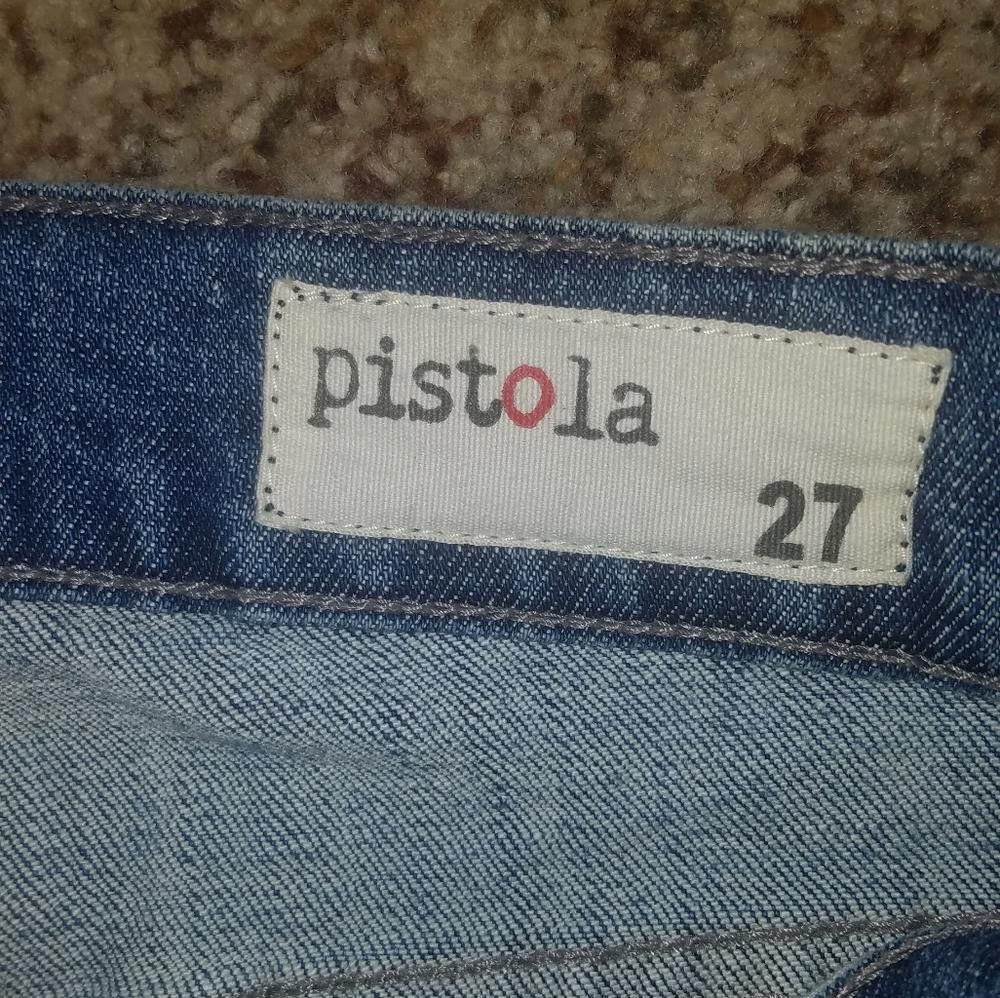 Designer Pistola Distressed Jean's Size 27 Size 27" / US 4 / IT 40 - 4 Thumbnail