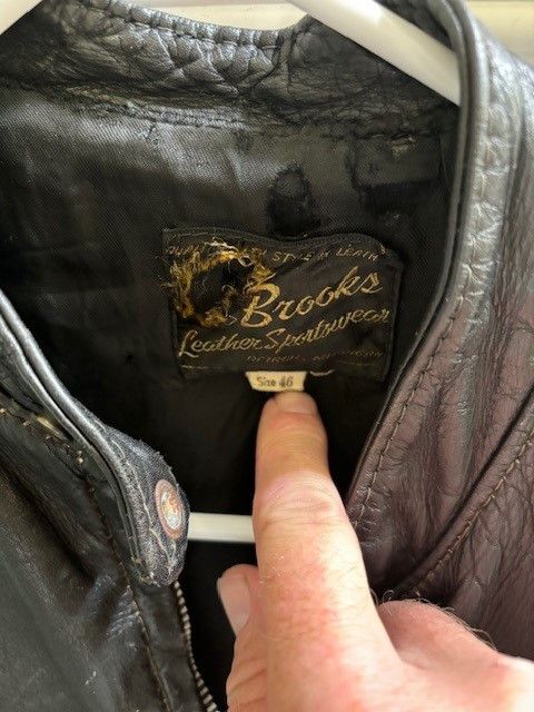 Brooks Brooks leather cafe motorcycle jacket Size US XL / EU 56 / 4 - 4 Thumbnail