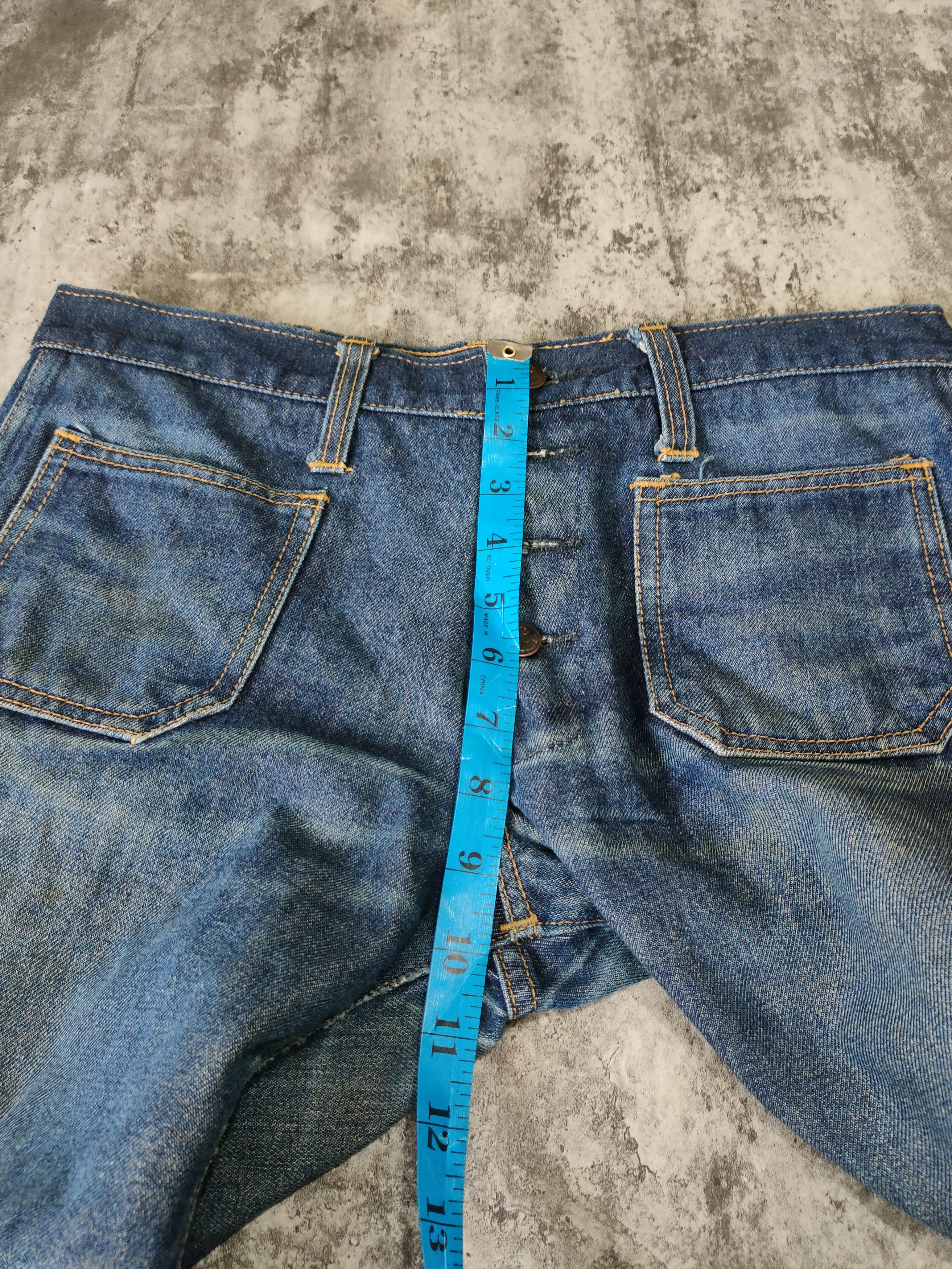 Tornado Mart Vintage Big John Distressed Super Flare Jeans Size US 32 / EU 48 - 18 Thumbnail