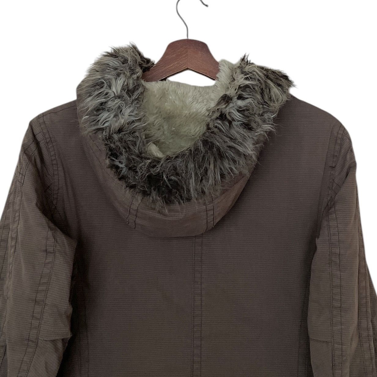Hysteric Glamour × Japanese Brand Vintage Brand Hysteric Glamour Fur Parka Hoodie 1990s Size US L / EU 52-54 / 3 - 8 Thumbnail
