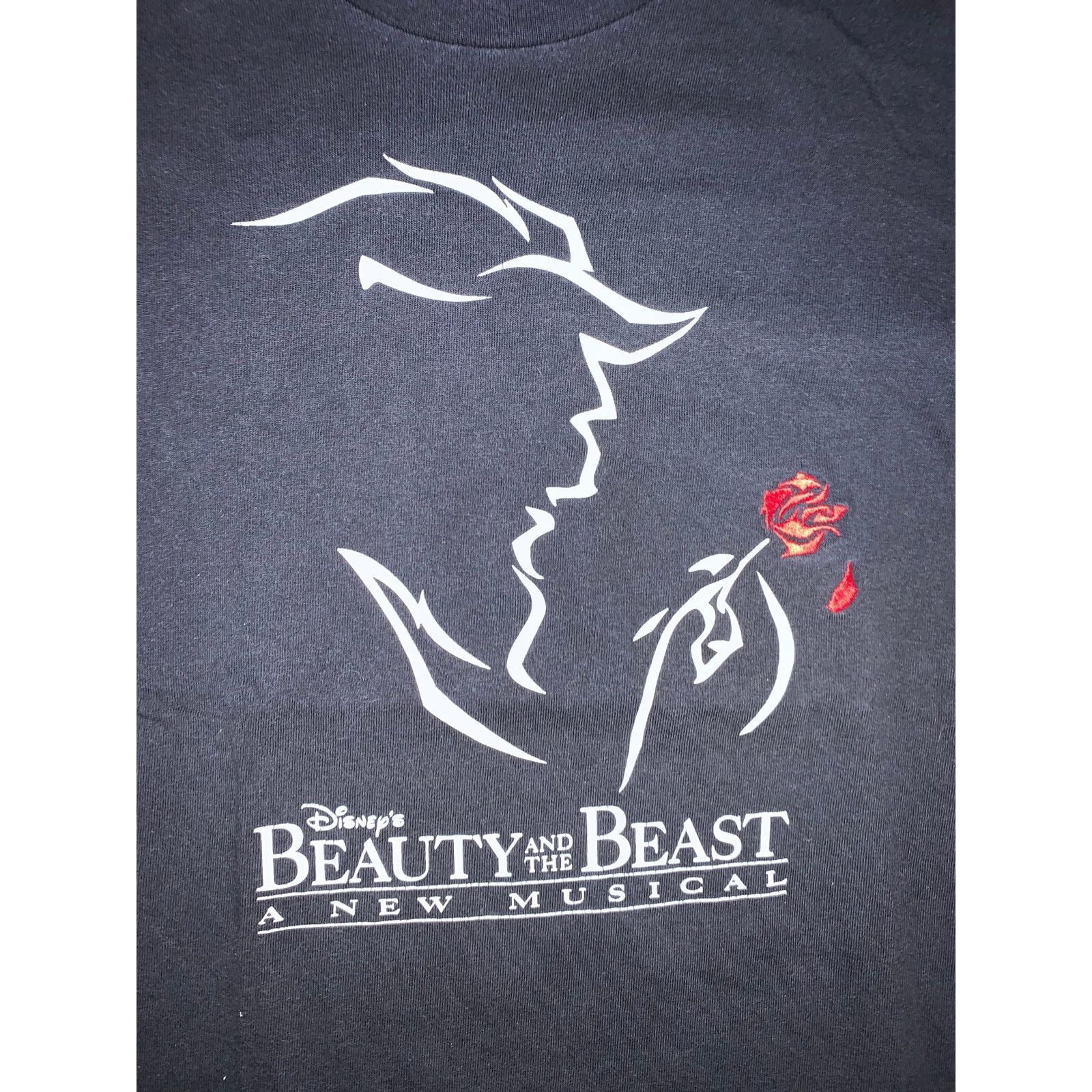 Disney × Other × Vintage Beauty and the Beast Broadway Baby Tee Disney Womens XS S Size XS / US 0-2 / IT 36-38 - 1 Thumbnail