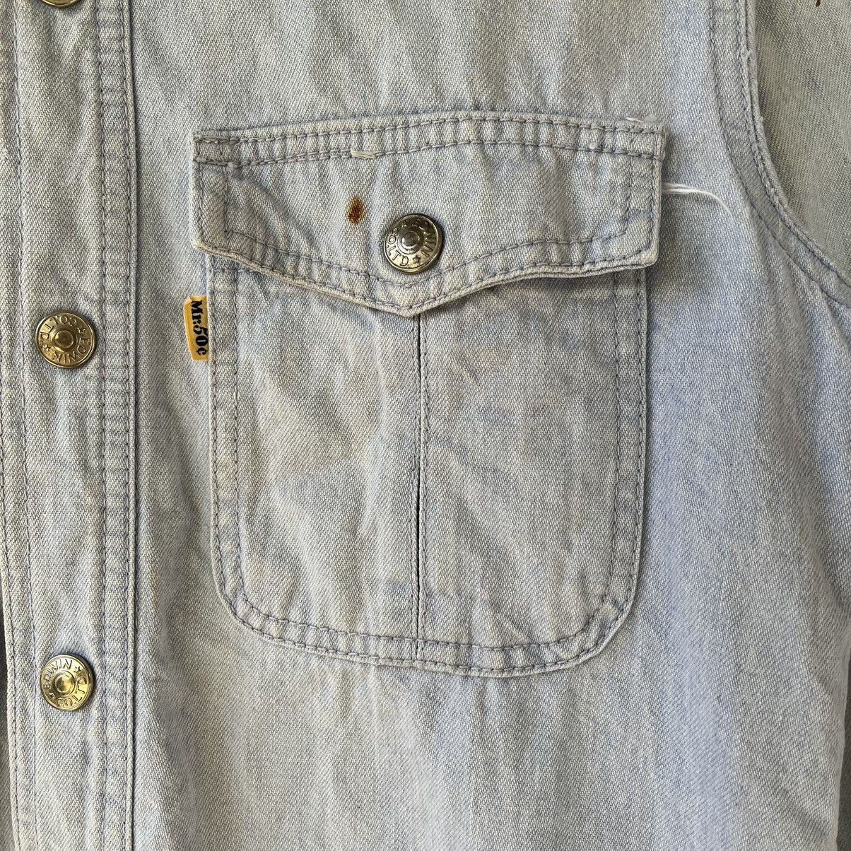 Edwin Vintage Edwin MR 50C Denim Chore Jacket – Made in Japan Size XS / US 0-2 / IT 36-38 - 5 Thumbnail