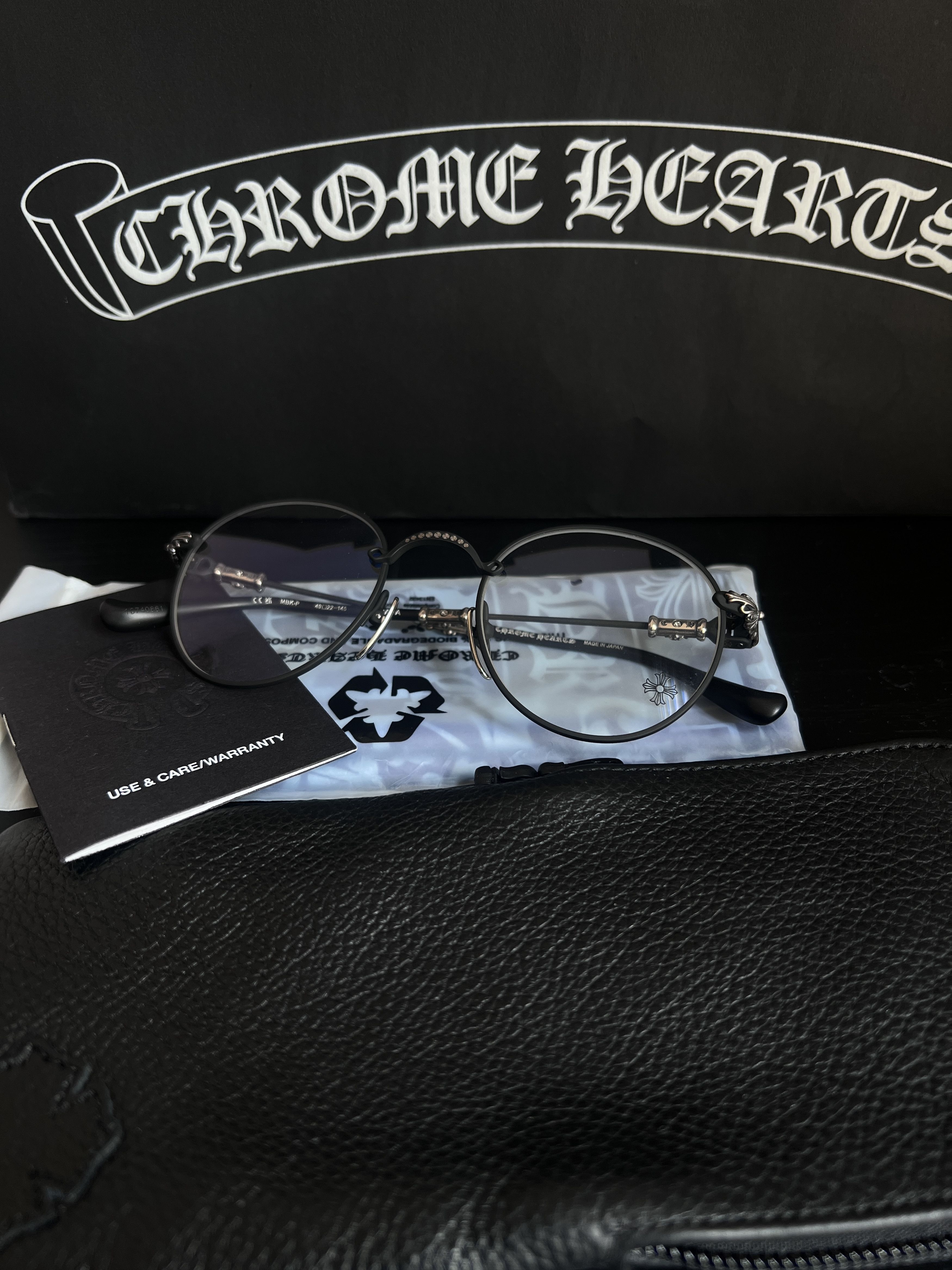 Chrome Hearts Chrome Hearts BUBBA – A – MATTE BLACK Glasses Size ONE SIZE - 4 Thumbnail
