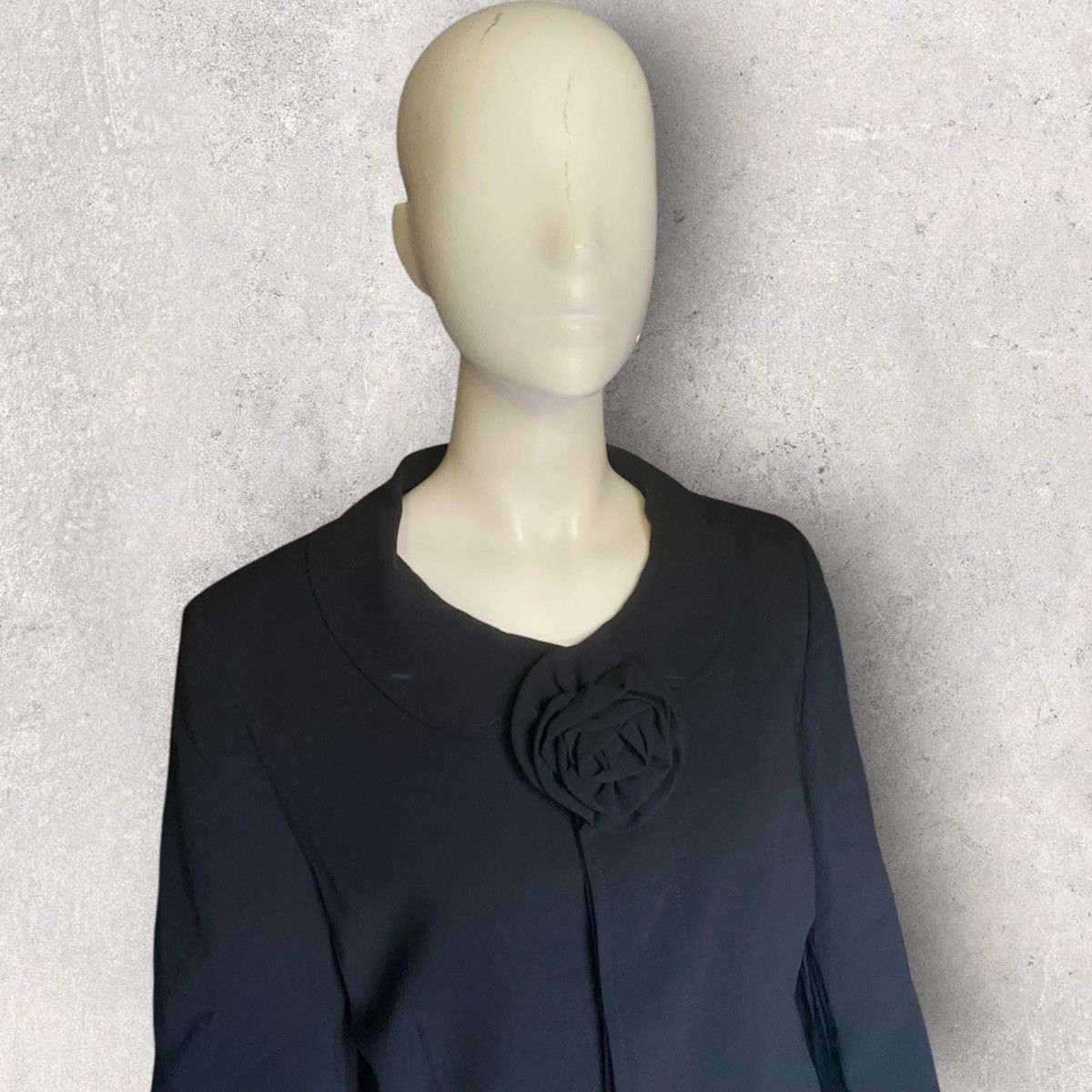 Comme des Garcons Vintage 1991 Floral Appliqué Wool Jacket Size M / US 6-8 / IT 42-44 - 1 Thumbnail