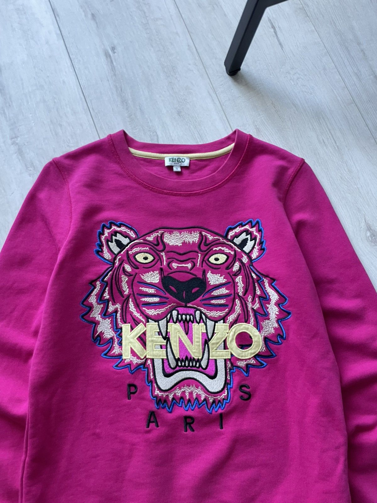 Kenzo Kenzo Tiger Pink Sweatshirt Big Logo Size S / US 4 / IT 40 - 2 Thumbnail
