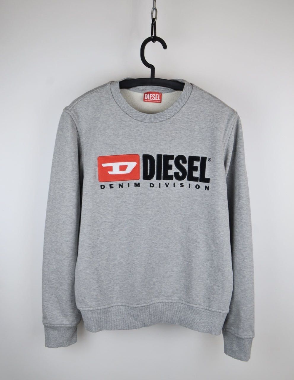 Diesel Womens Diesel Bid Logo Grey Sweatshirt Size M Size M / US 6-8 / IT 42-44 - 1 Thumbnail