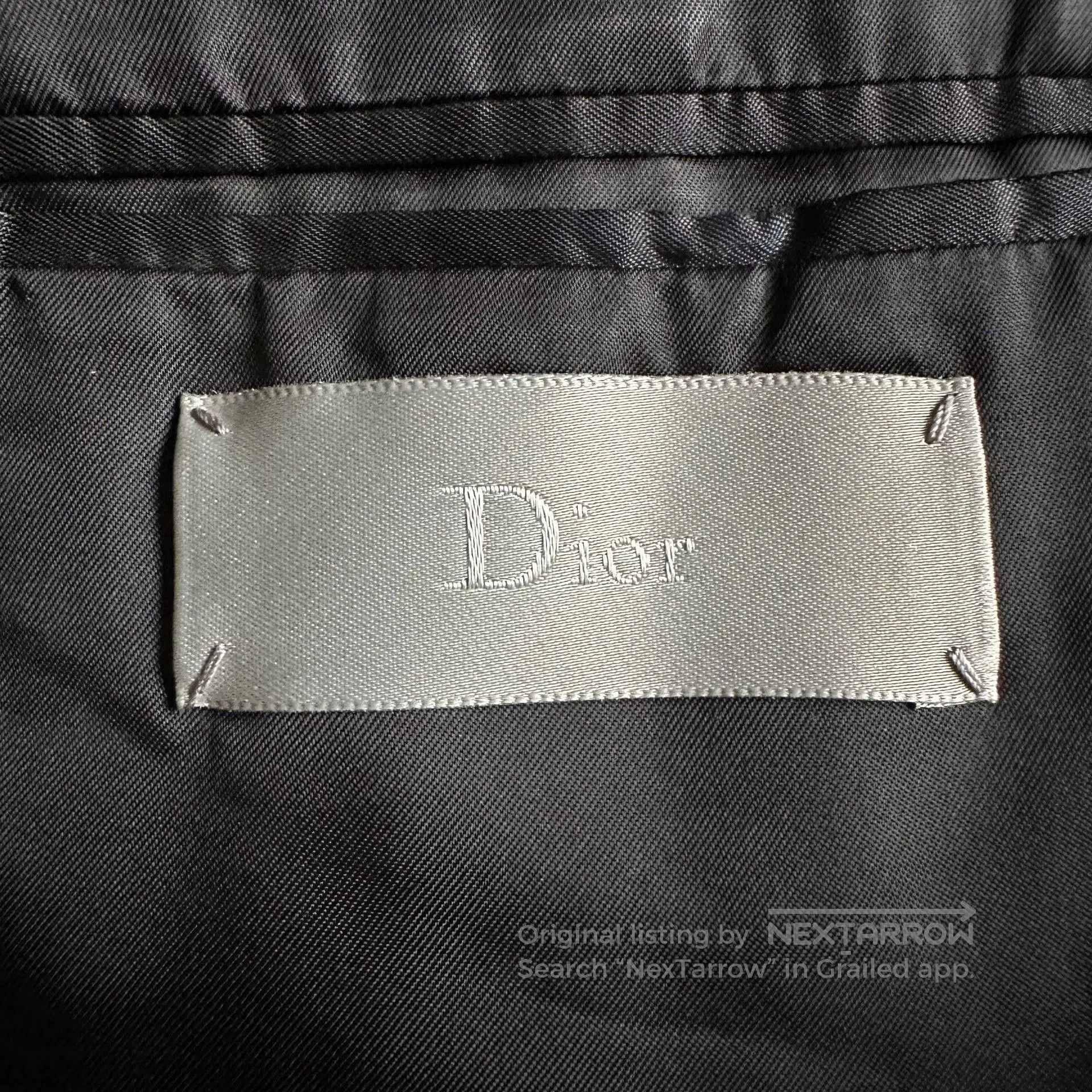 Dior Homme 14fw Black Suit with Flower Design.