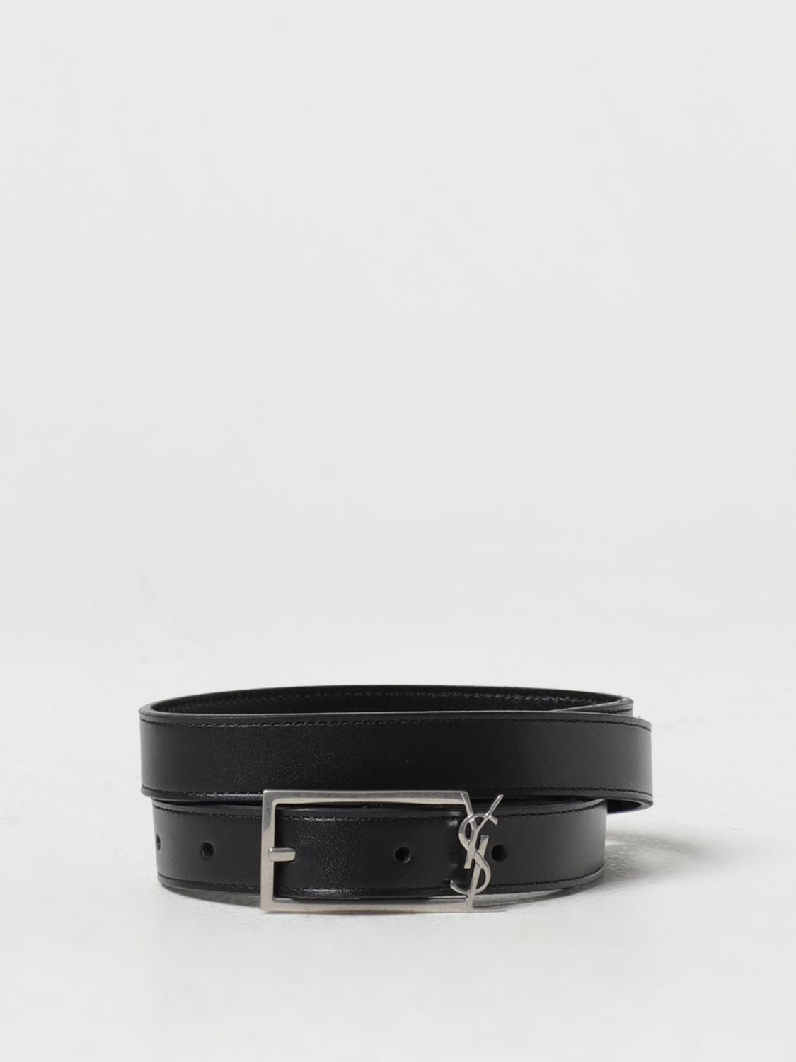 saint laurent white belt