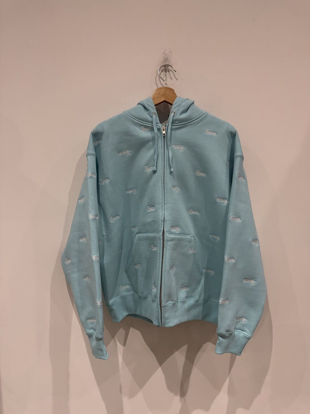 Supreme Repeat Zip Up Hoodie | Grailed