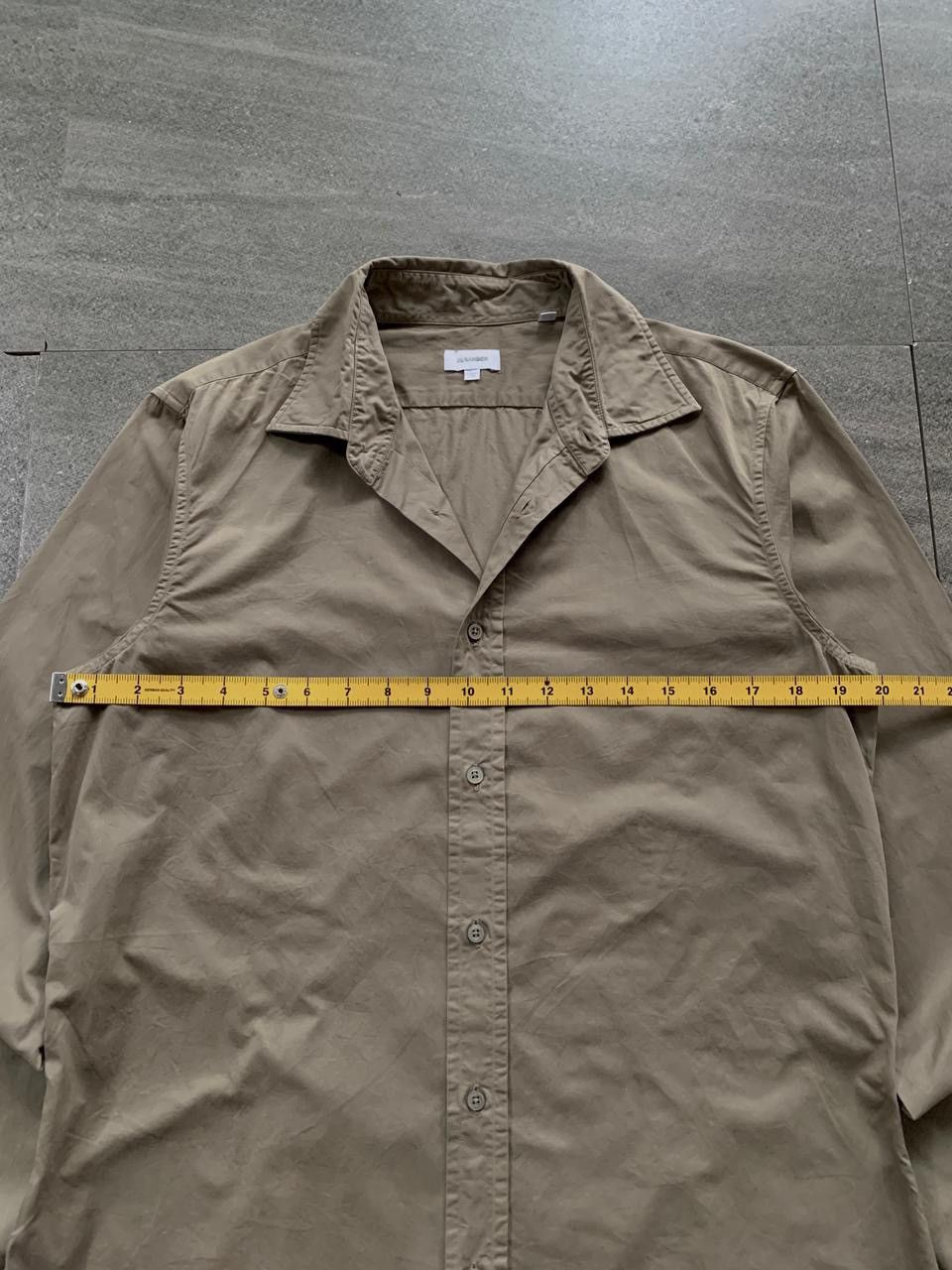 Jil Sander FREE TAX! Treated Thick Cotton Shirt Size US M / EU 48-50 / 2 - 10 Thumbnail