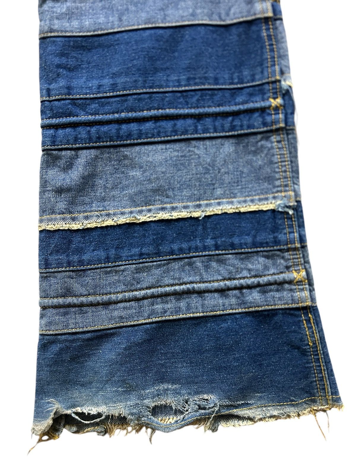 If Six Was Nine × Japanese Brand × Le Grande Bleu (L.G.B.) Vintage Ba-tsu Club Hagi Flared Jeans Size US 30 / EU 46 - 19 Thumbnail