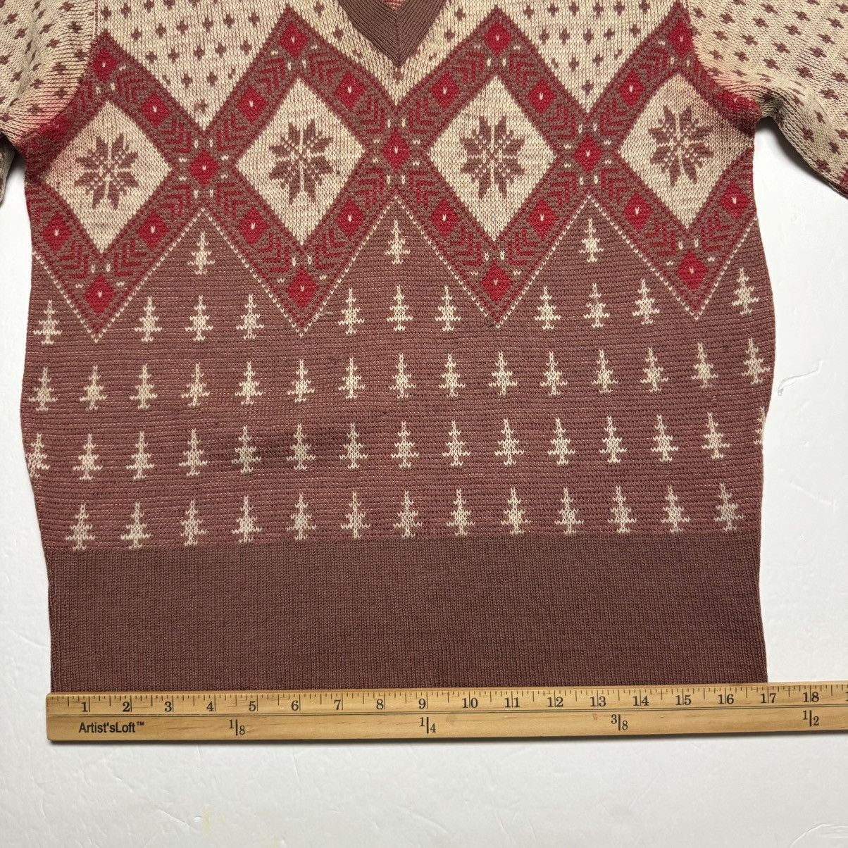 Vintage Vintage Drummond Mills Sportswear Pure Wool V-Neck Sweater Size US XS / EU 42 / 0 - 8 Thumbnail