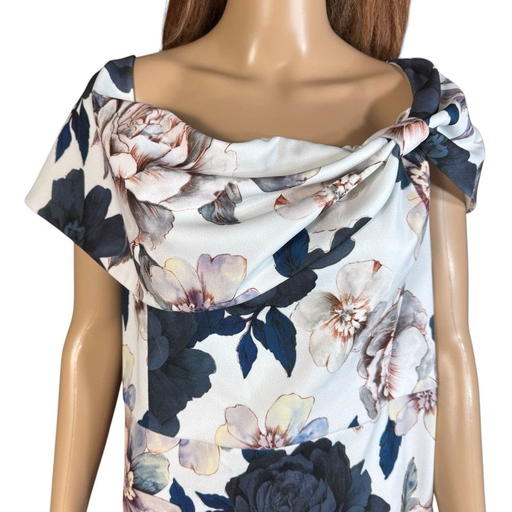 Joseph Ribkoff NWT New Joseph Ribkoff Floral Exposed Shoulder Dress Size 2 Size 3XL / US 20-22 - 5 Thumbnail