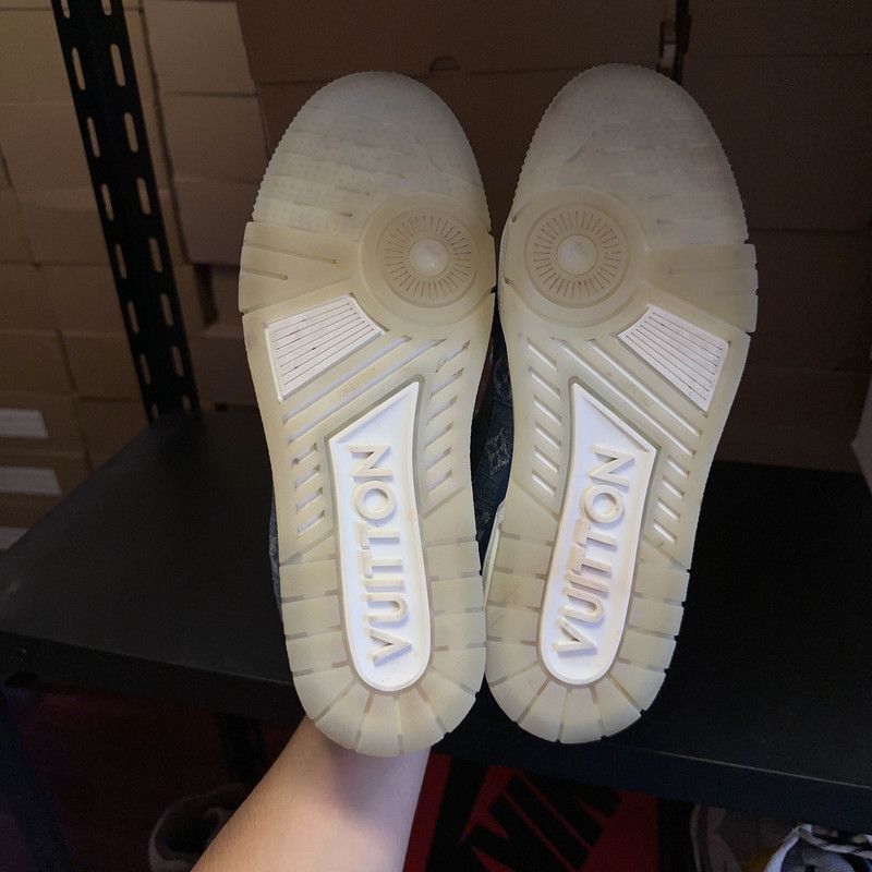 Louis Vuitton Louis Vuitton Denim Trainer Low-Top Sneakers 0079 Size US 9.5 / IT 39.5 - 4 Thumbnail