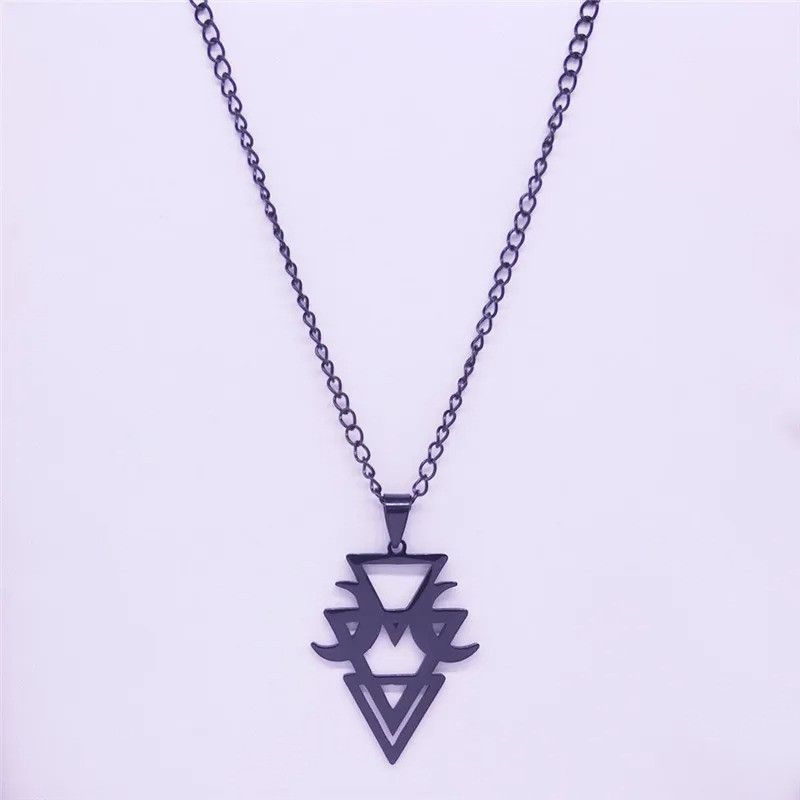 Jewelry Gothic Geometric Stainless-Steel Moon Necklace Size ONE SIZE - 3 Thumbnail