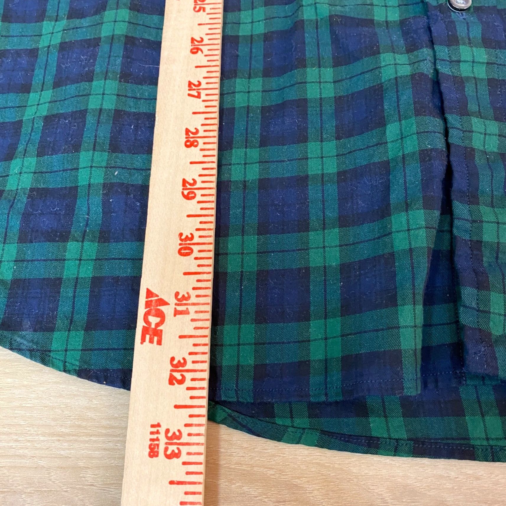 Ralph Lauren Ralph Lauren Shirt Button Down Cotton Medium XXL Green Blue Tartan Plaid, Classic, Preppy, Men Size US XXL / EU 58 / 5 - 7 Thumbnail