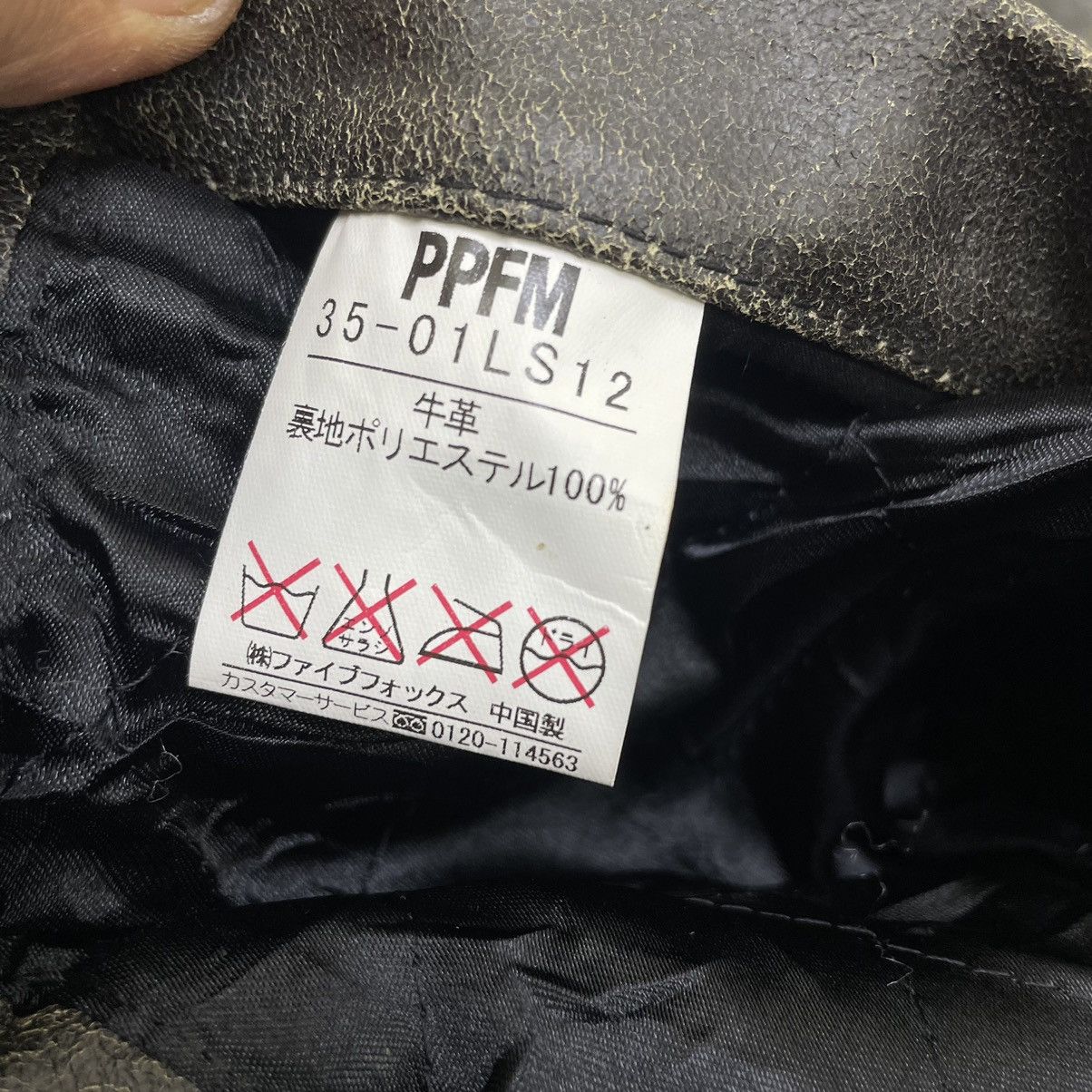 PPFM 💥Vintage PPFM 90s Cow Hide Slank Pocket Leather Jacket Size US M / EU 48-50 / 2 - 13 Thumbnail