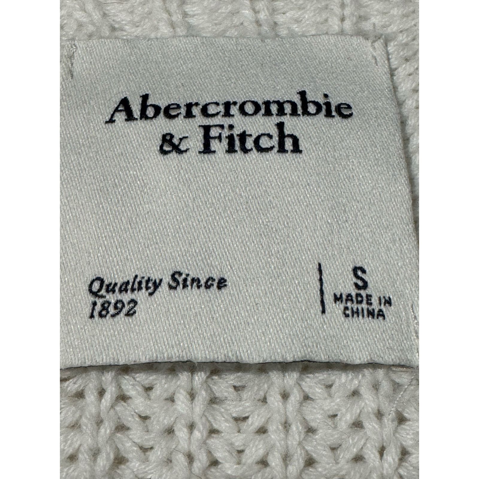 Abercrombie & Fitch Abercrombie & Fitch V-Neck Sweater Vest Cream Small Size S / US 4 / IT 40 - 3 Thumbnail