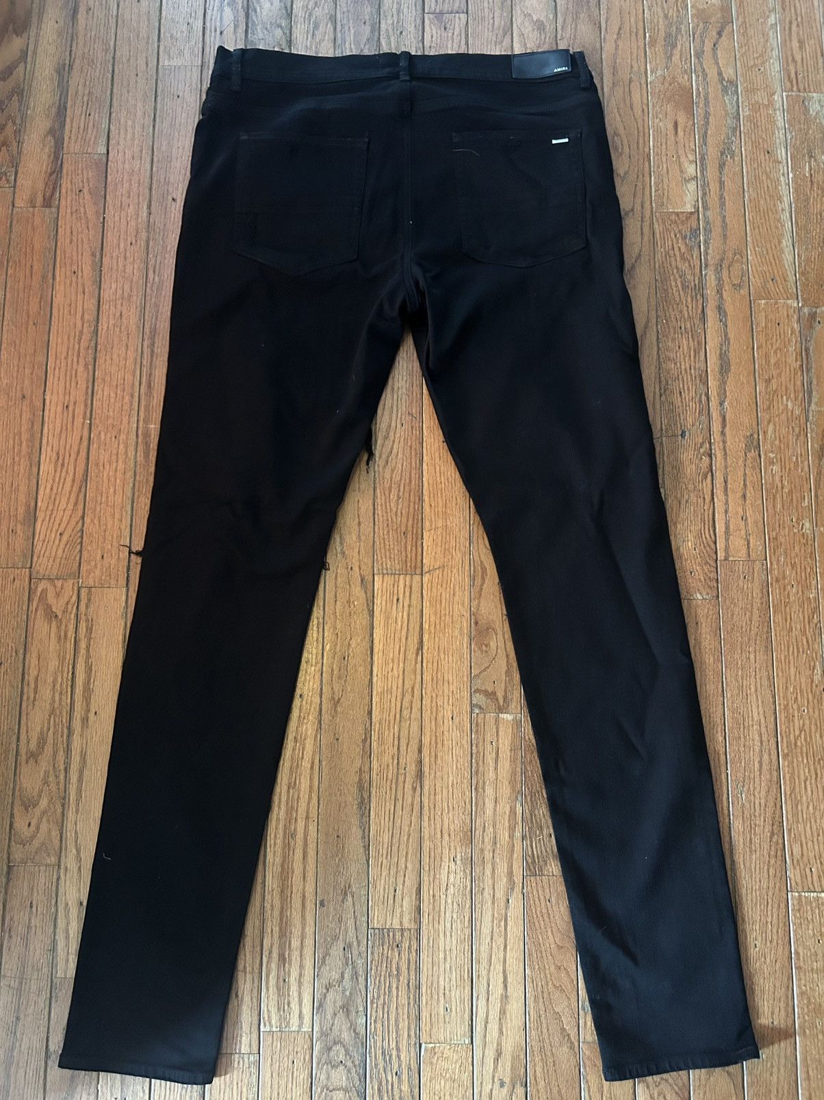 Amiri Amiri Black Silver Crystal Music Note Skinny Jeans - Size 38 Size US 38 / EU 54 - 11 Thumbnail