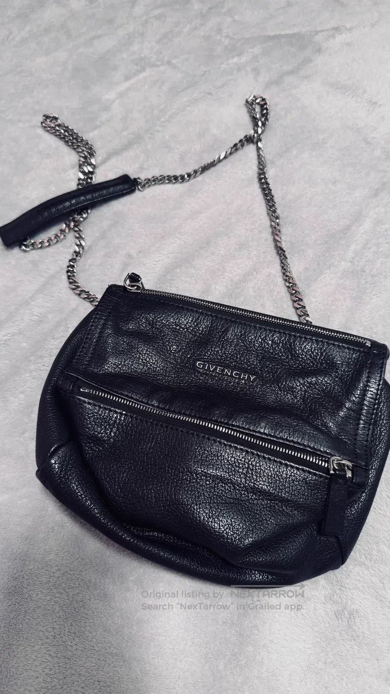 Givenchy Givenchy Classic Pandora Chain Bag (Black Leather) Size ONE SIZE - 1 Thumbnail