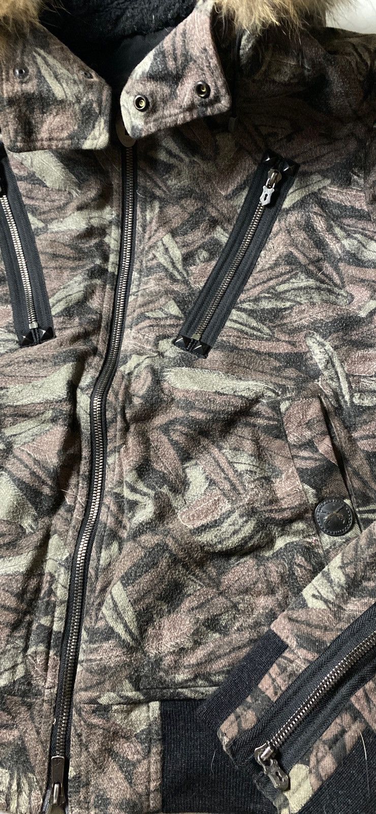 If Six Was Nine 2000's Roar Guns Fur Feather Multizip Hoodie Size US M / EU 48-50 / 2 - 11 Thumbnail