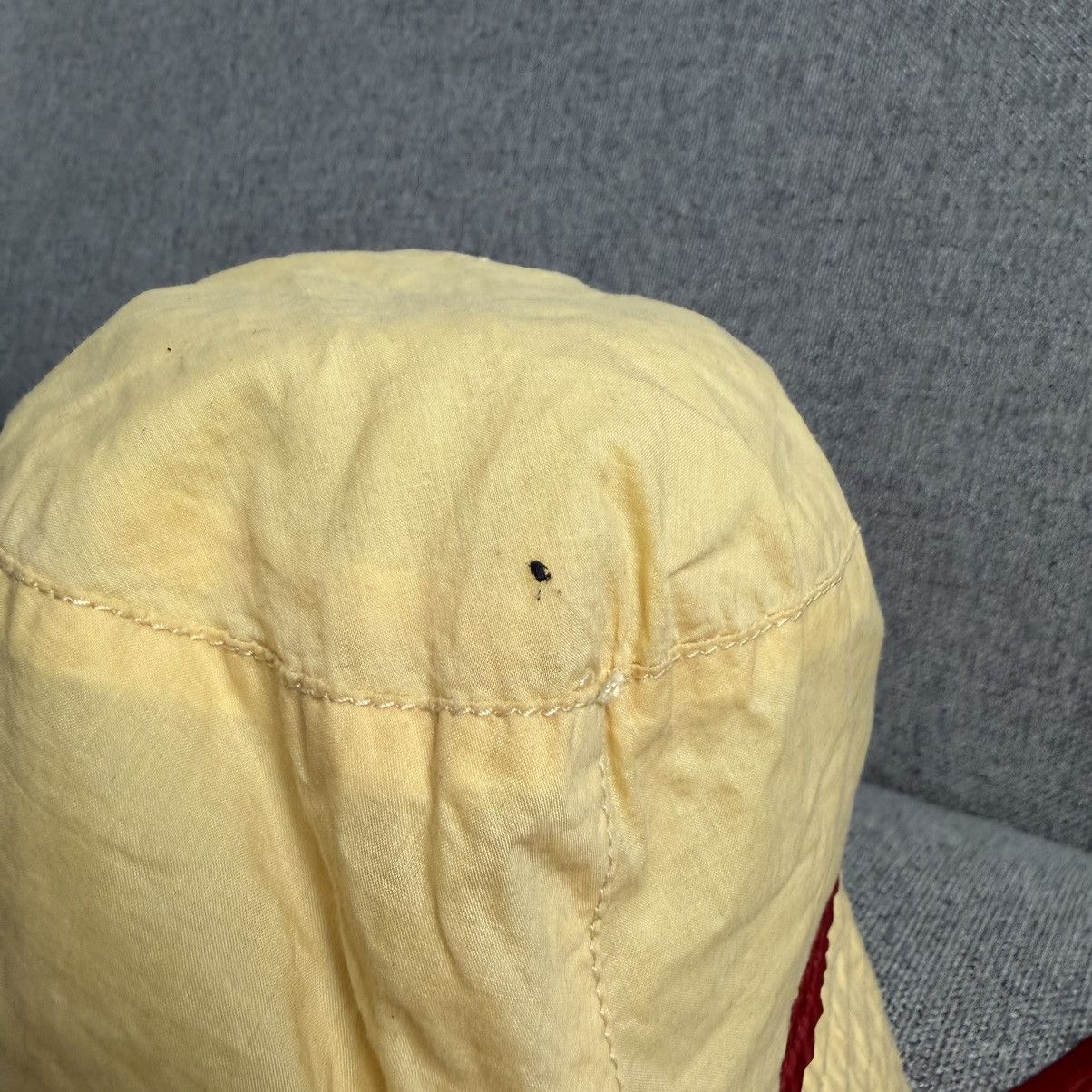 Prada Vintage Prada Red Stripe Bucket Hat Size ONE SIZE - 6 Thumbnail