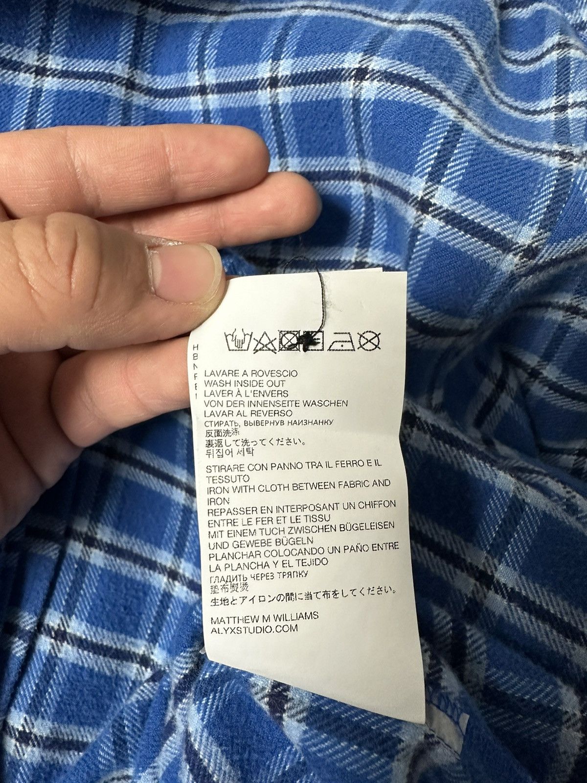 1017 ALYX 9SM 1017 ALYX 9SM logo-lettering Flannel Shirt Size US L / EU 52-54 / 3 - 9 Thumbnail