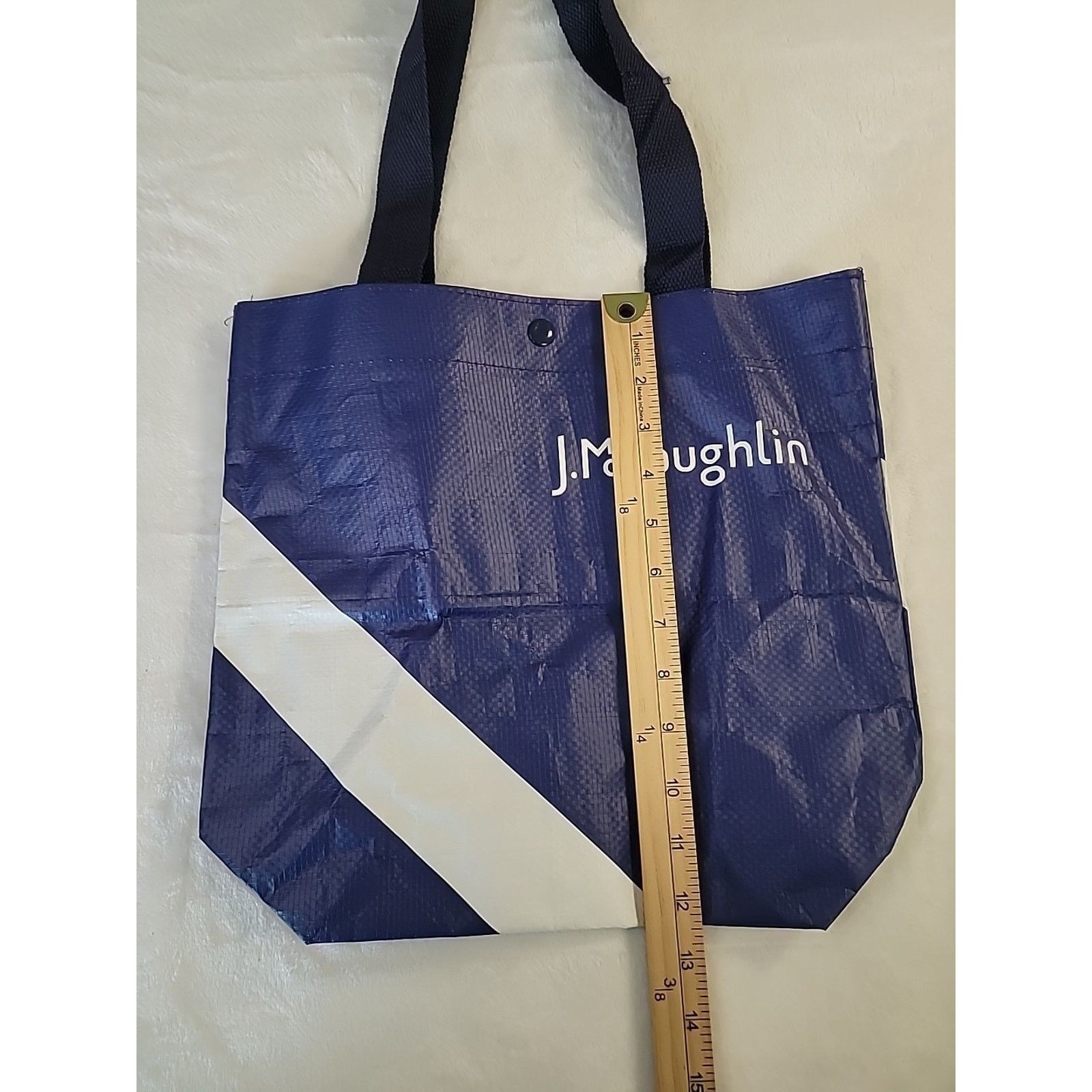 J.McLaughlin J McLaughlin Blue White Reusable Tote Bag Size ONE SIZE - 2 Thumbnail