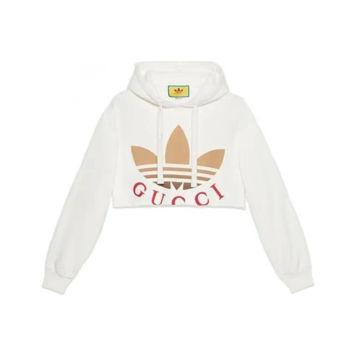 Gucci Gucci x Adidas Cropped Logo Hoodie for Women-2507 Size S / US 4 / IT 40 - 7 Thumbnail