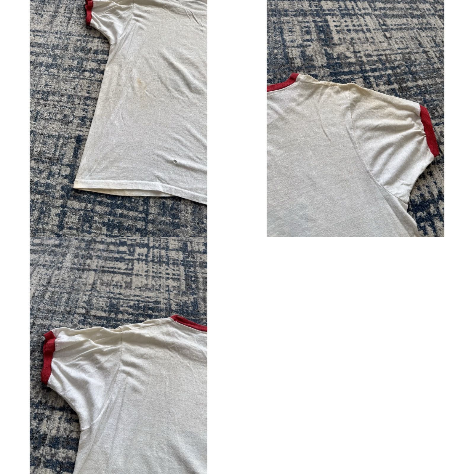 Vintage VINTAGE 70s Dave Watson AMS Oil Racing Team Ringer T Shirt XL White Cotton Graphic Print NASCAR Cars Racing Men Short Sleeve Crew Neck Logo 70s Size US XL / EU 56 / 4 - 10 Thumbnail
