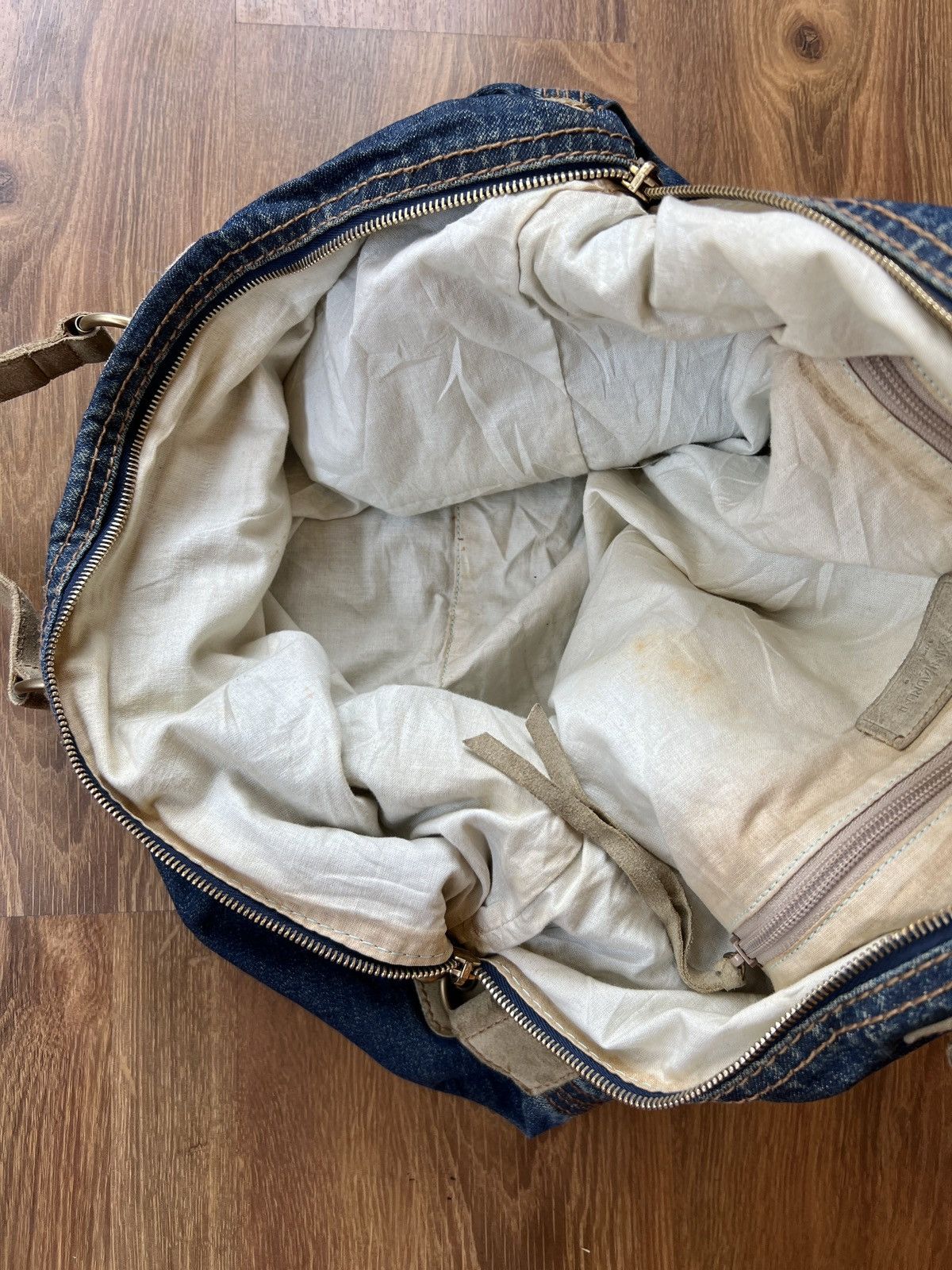 Yves Saint Laurent Rare YSL Rive Gauche Denim Tote / Shoulder / Duffle Bag Size ONE SIZE - 20 Thumbnail