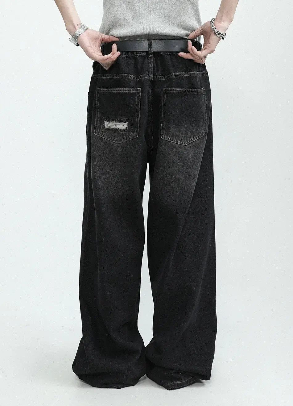 Japanese Brand Retro punk distressed ripped hole jeans pants Size US 32 / EU 48 - 5 Thumbnail