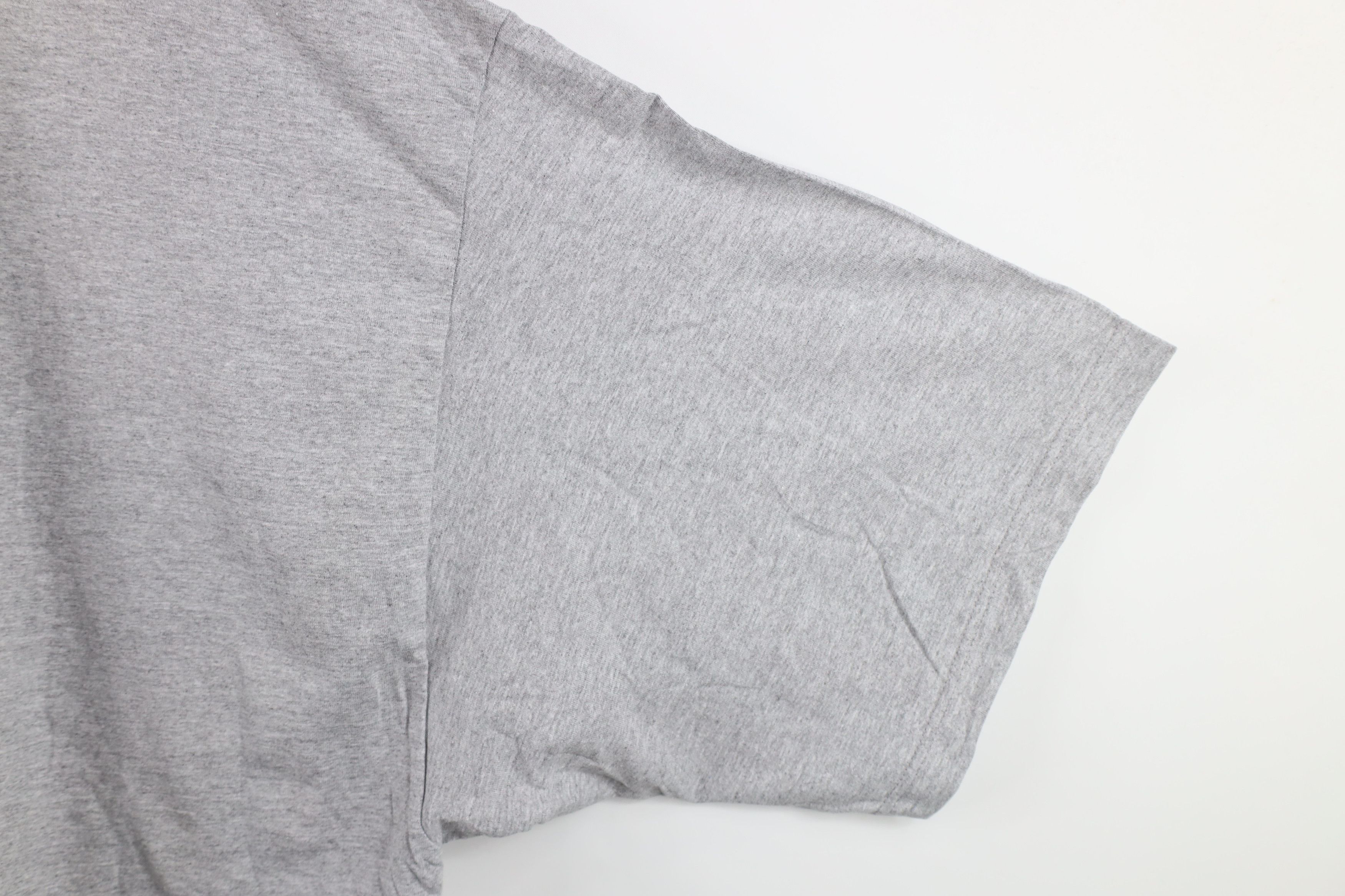 Vintage Vintage 90s Streetwear Short Sleeve T-Shirt Heather Gray Size US XXL / EU 58 / 5 - 5 Thumbnail