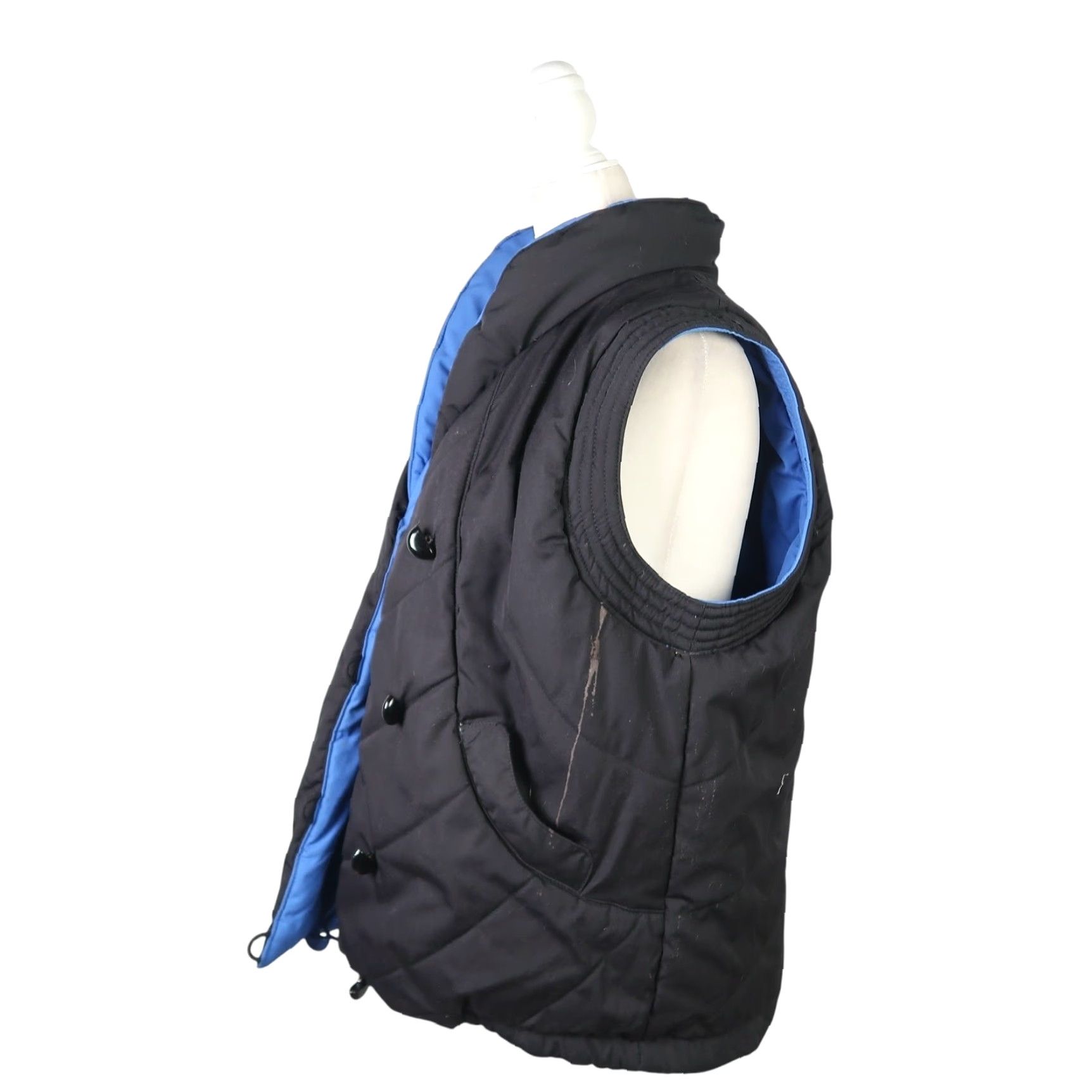 Vintage VINTAGE 80s Outer-Scene Ltd Reversible Puffer Vest Blue/Black Men M Shirt Size US M / EU 48-50 / 2 - 5 Thumbnail
