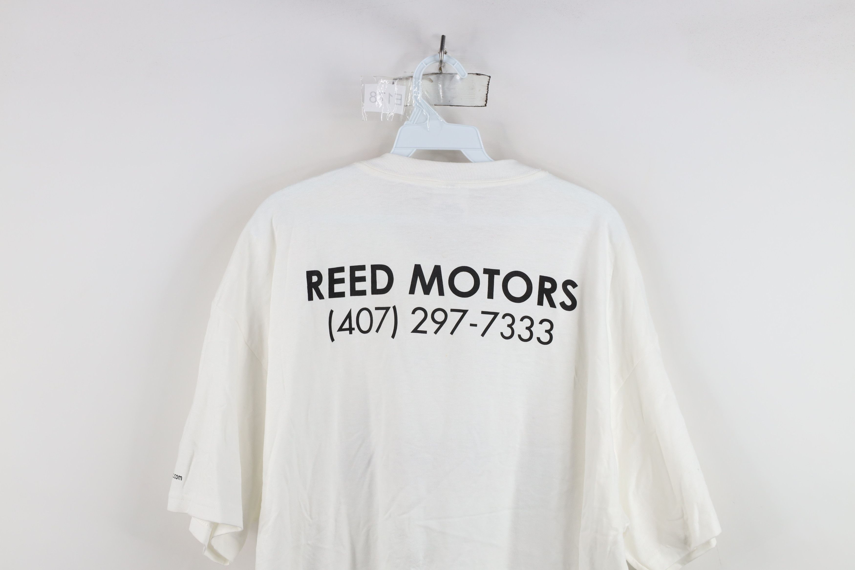Champion Vintage 90s Champion Spell Out Nissan Motors T-Shirt White Size US XL / EU 56 / 4 - 12 Thumbnail